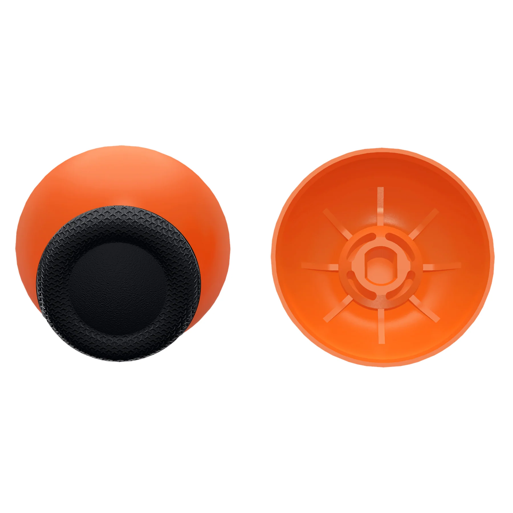 eXtremeRate Replacement Dual-Color Thumbsticks Analog Stick Joystick Compatible with PS5 & PS4 All Model Controller - Orange & Black - Image 6