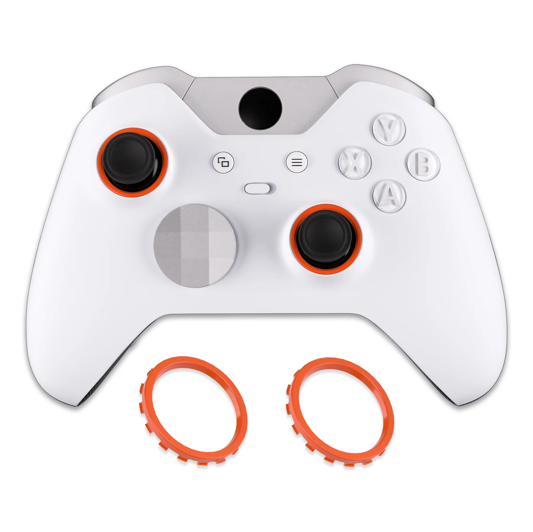 eXtremeRate Custom Accent Rings for Xbox Elite Series 2 Core & for Elite Series 2 & for Xbox One Elite Controller, Compatible with eXtremeRate ASR Version Shell for Xbox Series X/S Controller - Orange - Image 6