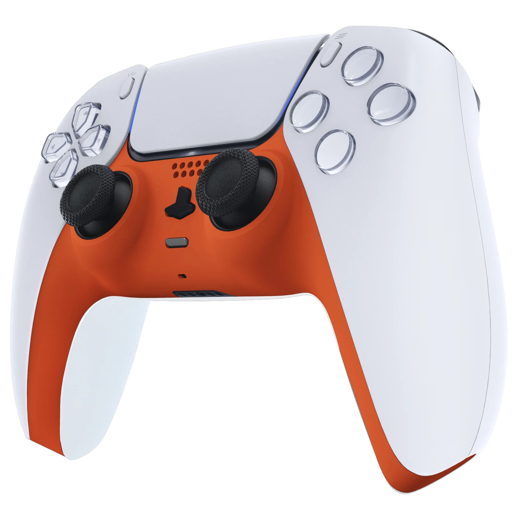 eXtremeRate Replacement Decorative Trim Shell with Accent Rings Compatible with PS5 Controller BDM-010/020/030/040/050 - Orange - Image 4