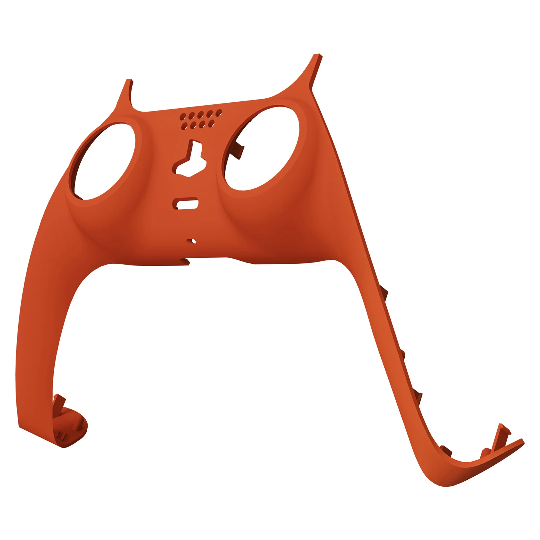 eXtremeRate Replacement Decorative Trim Shell with Accent Rings Compatible with PS5 Controller BDM-010/020/030/040/050 - Orange - Image 8