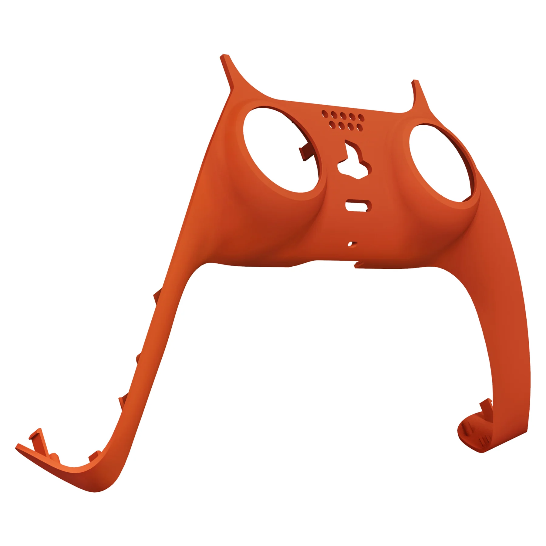 eXtremeRate Replacement Decorative Trim Shell with Accent Rings Compatible with PS5 Controller BDM-010/020/030/040/050 - Orange - Image 9