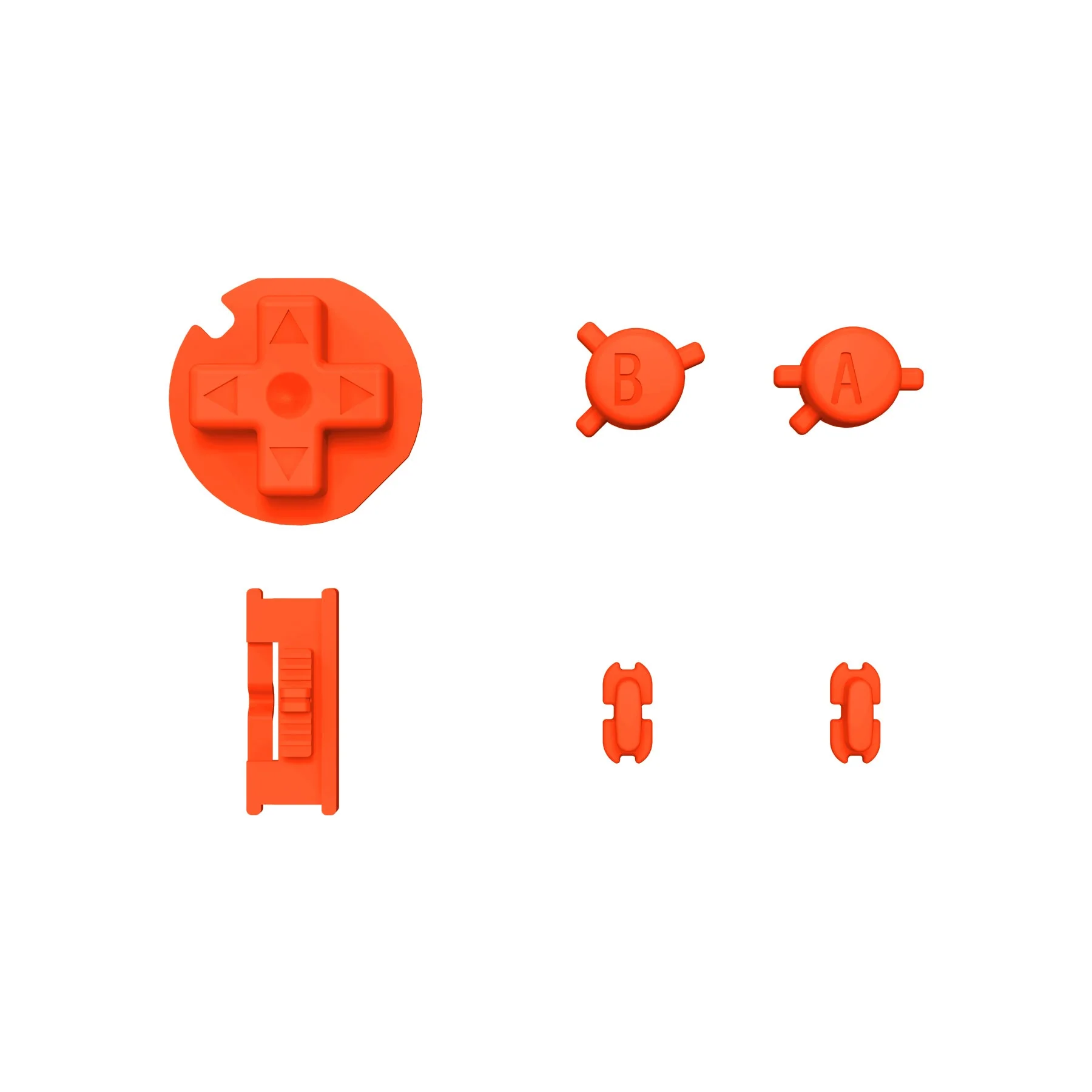 eXtremeRate Replacement Full Set Buttons for Gameboy Color GBC - Orange - Image 2