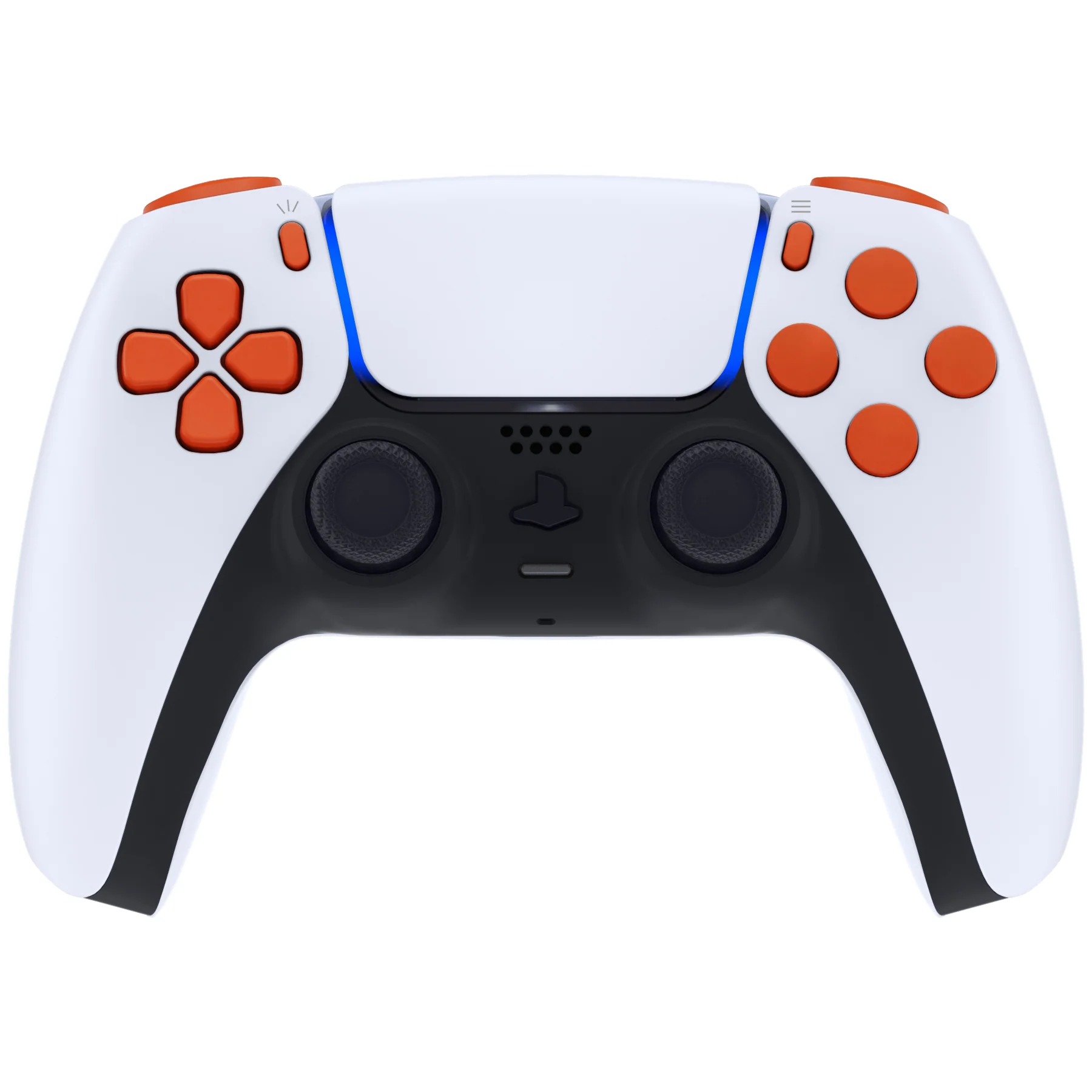 eXtremeRate Replacement Full Set Buttons Compatible with PS5 Controller BDM-030/040/050/060 - Orange - Image 4
