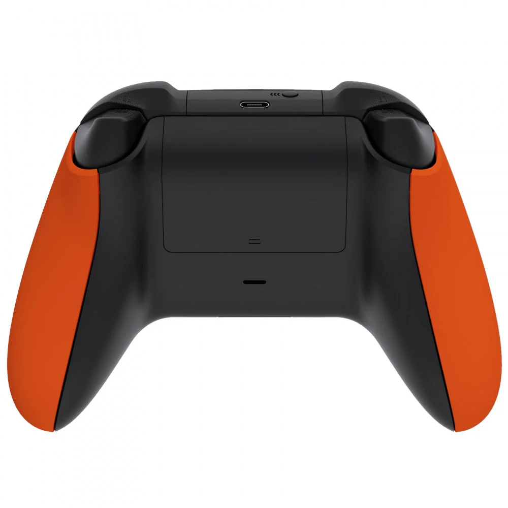 eXtremeRate Replacement Non-Slip Side Rails Grip Back Panels for Xbox Series X & S Controller - Orange - Image 4