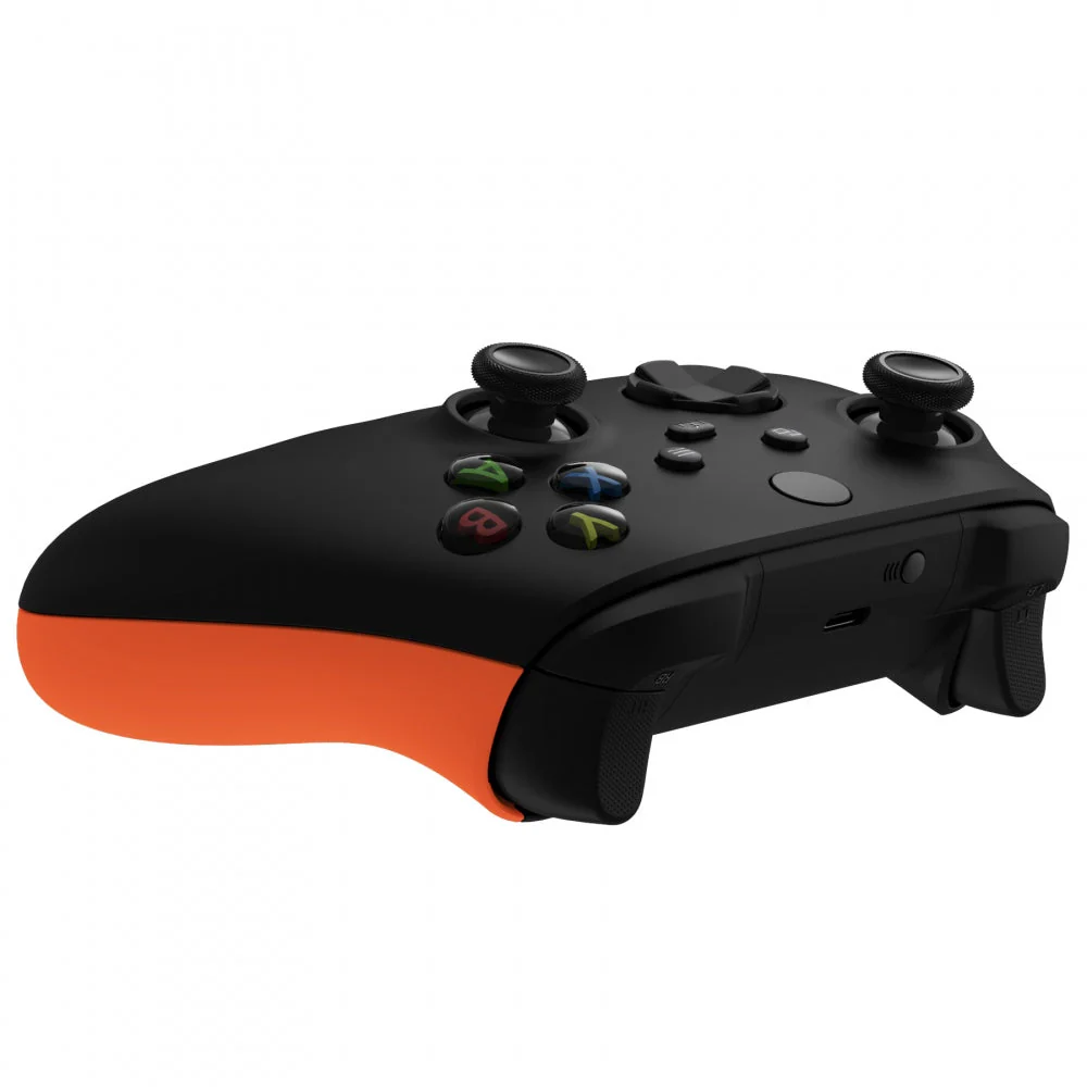 eXtremeRate Replacement Non-Slip Side Rails Grip Back Panels for Xbox Series X & S Controller - Orange - Image 7