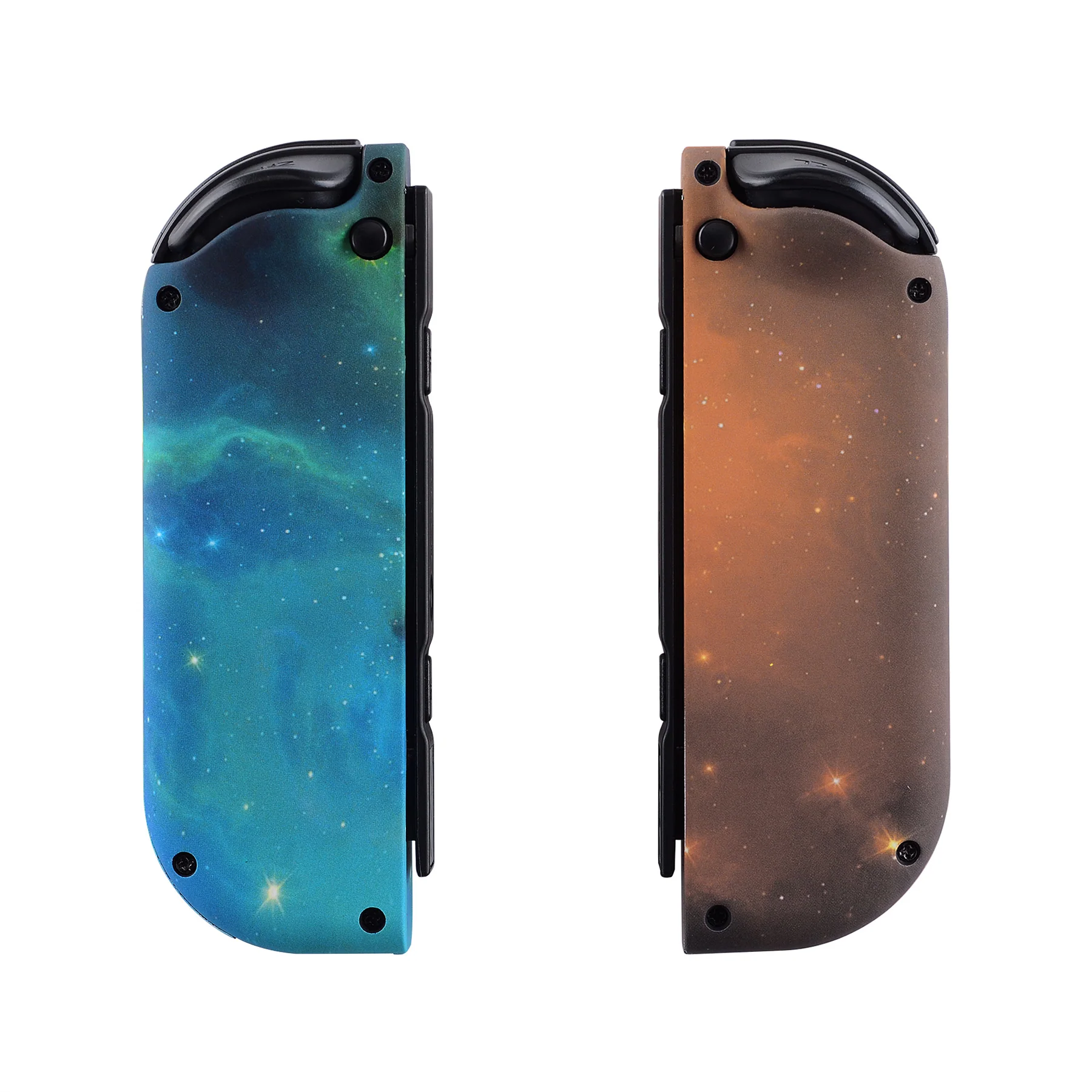 eXtremeRate Dpad Version Replacement Full Set Shell Case with Buttons for Joycon of NS Switch - Orange Star Universe - Image 9