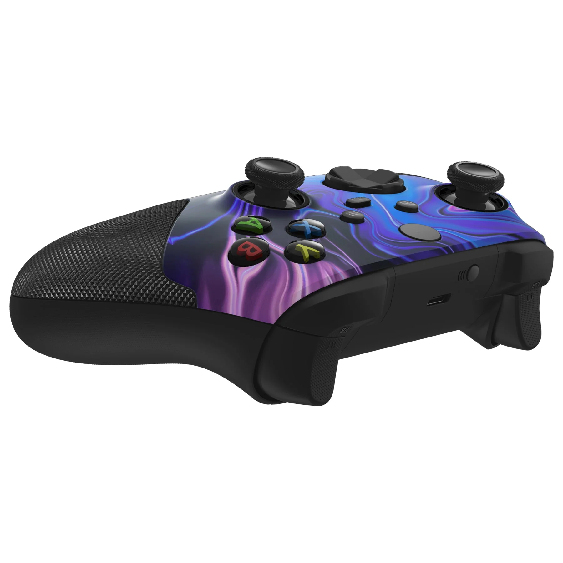 eXtremeRate ASR Version Performance Rubberized Grip Front Housing Shell with Accent Rings for Xbox Series X & S Controller - Origin of Chaos - Image 9