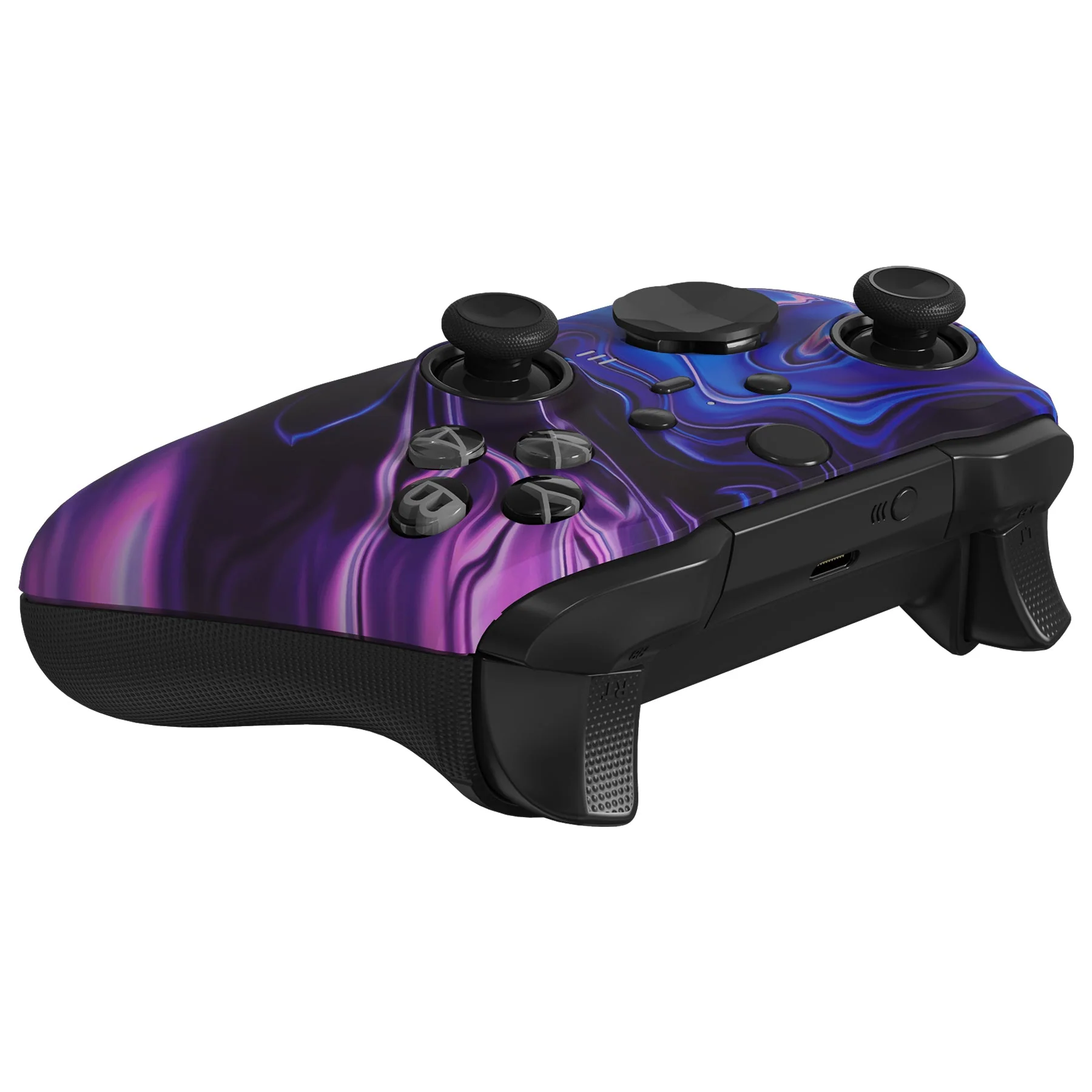 eXtremeRate Replacement Front Housing Shell Case with Accent Rings for Xbox One Elite Series 2 & Elite 2 Core Controller (Model 1797) - Origin of Chaos - Image 7