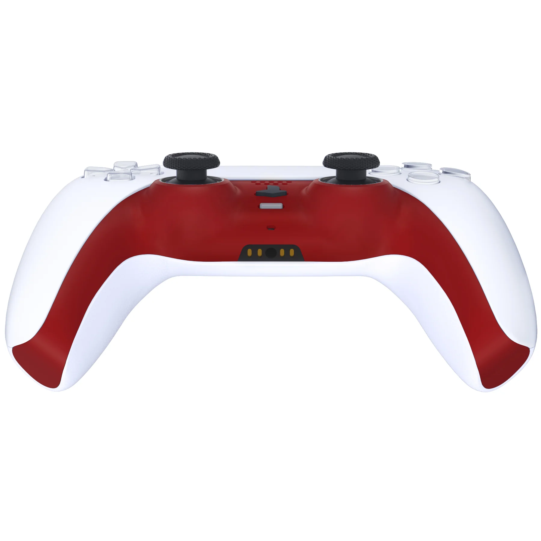 eXtremeRate Replacement Decorative Trim Shell with Accent Rings Compatible with PS5 Controller BDM-010/020/030/040/050 - Passion Red - Image 6