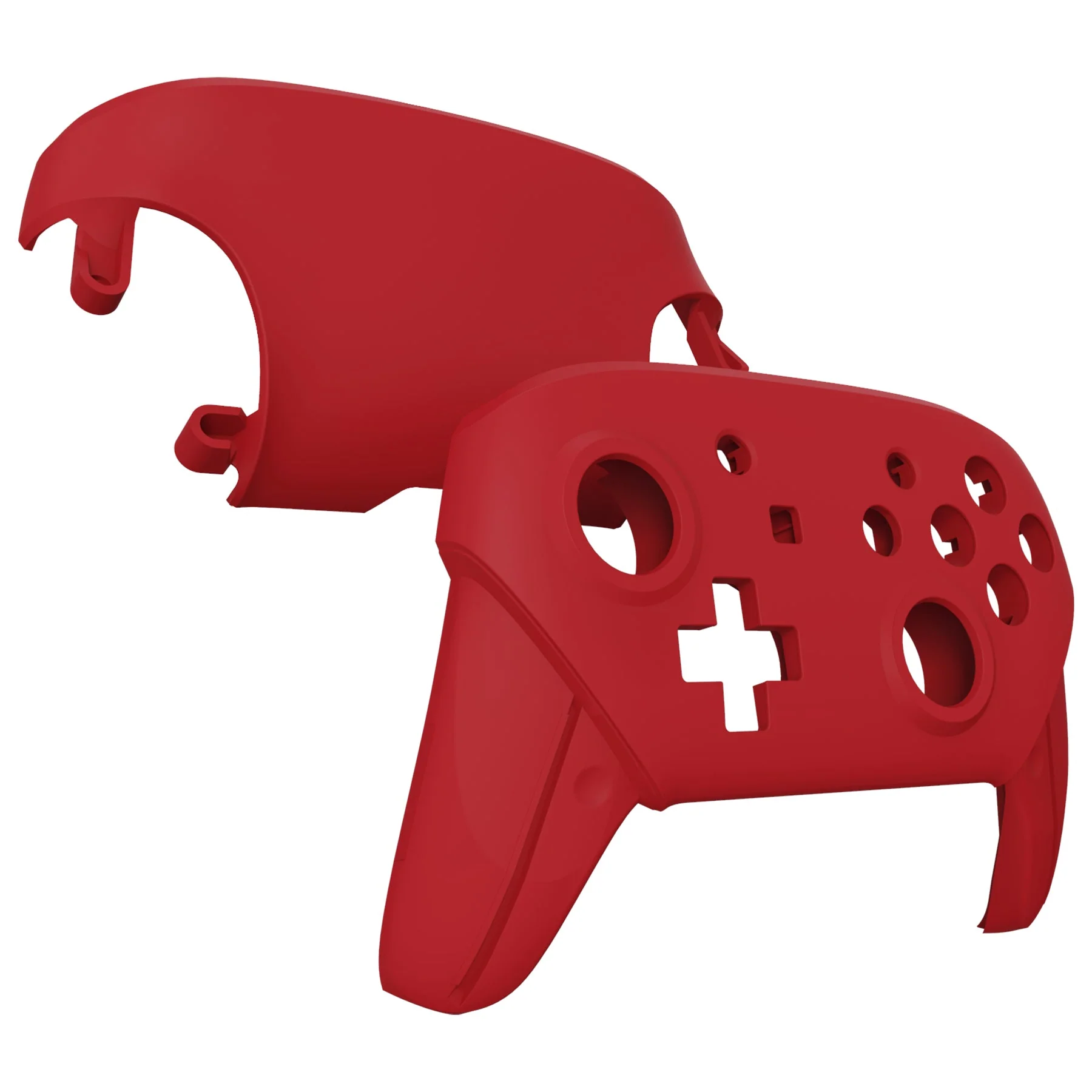 eXtremeRate Replacement Faceplate and Backplate for Nintendo Switch Pro Controller - Passion Red - Image 4