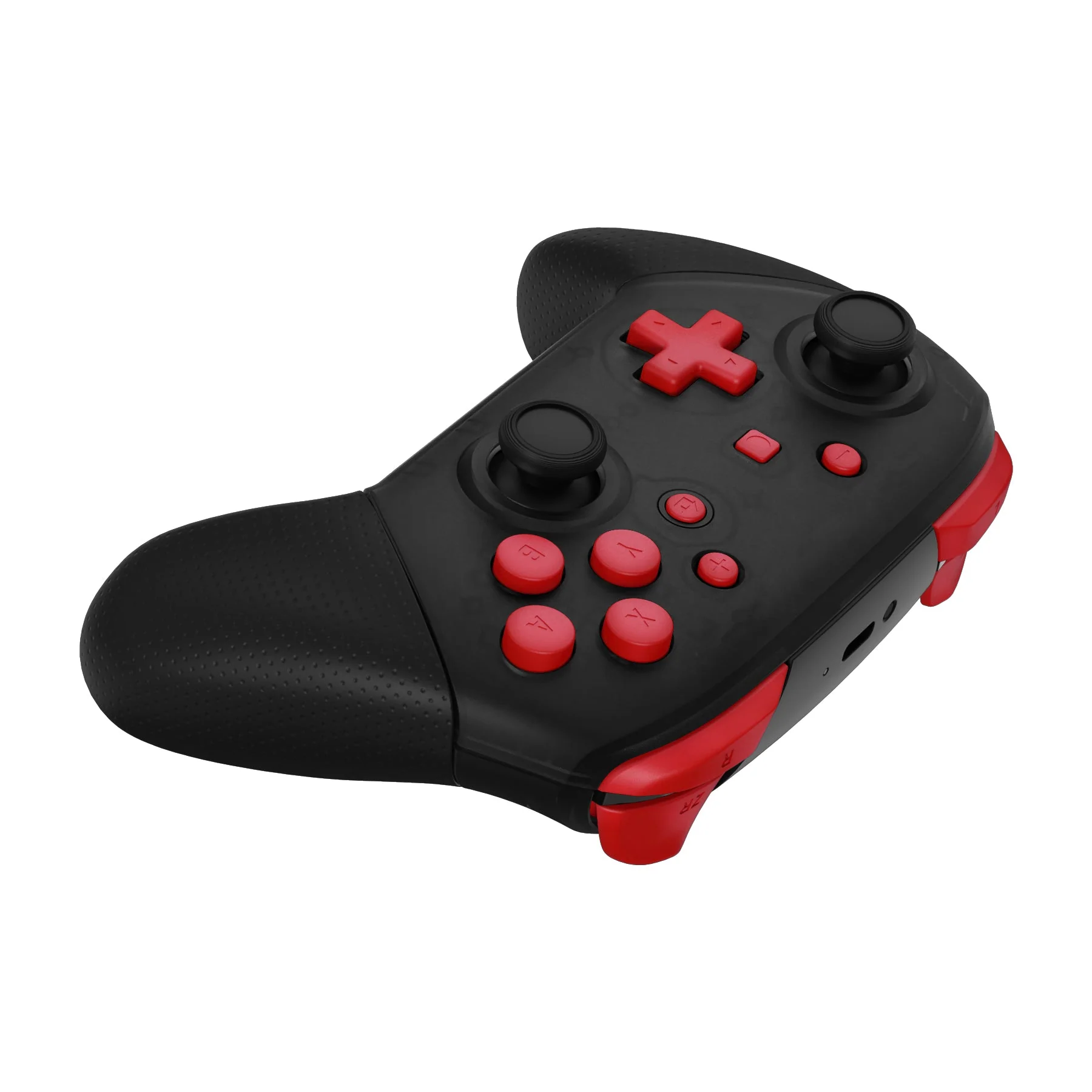 eXtremeRate DIY Replacement Full Set Buttons for Nintendo Switch Pro Controller - Passion Red - Image 6