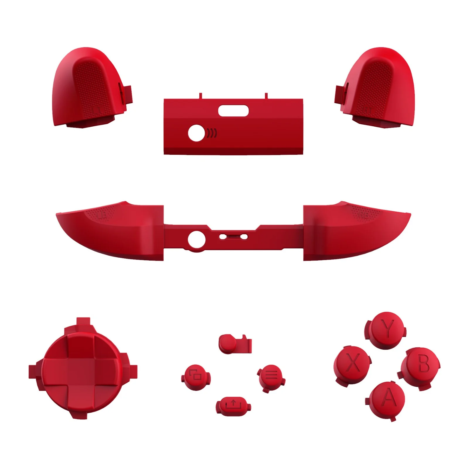 eXtremeRate Replacement Full Set Buttons for Xbox Series X & S Controller - Passion Red - Image 2