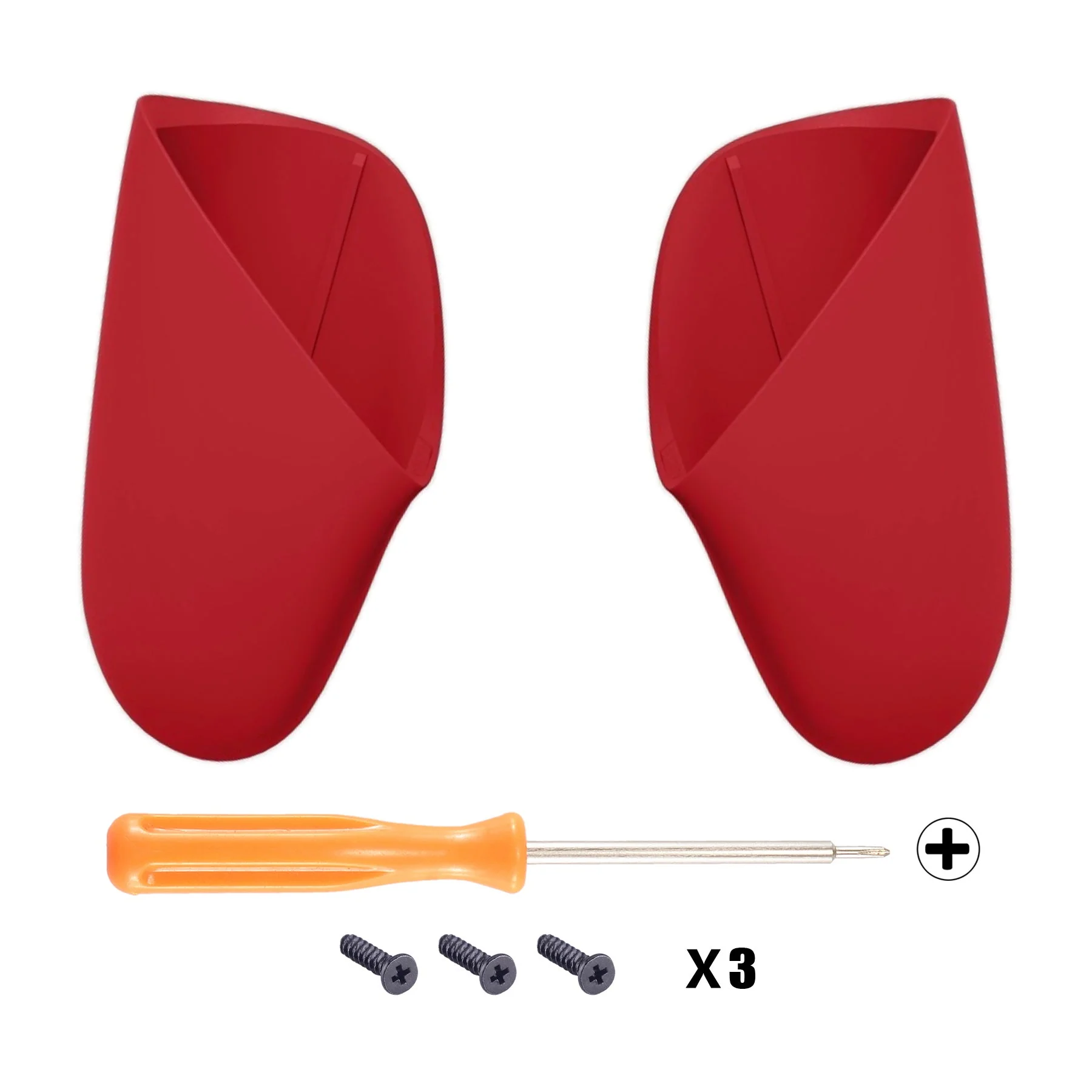 eXtremeRate Replacement Handle Grips for Nintendo Switch Pro Controller - Passion Red - Image 2