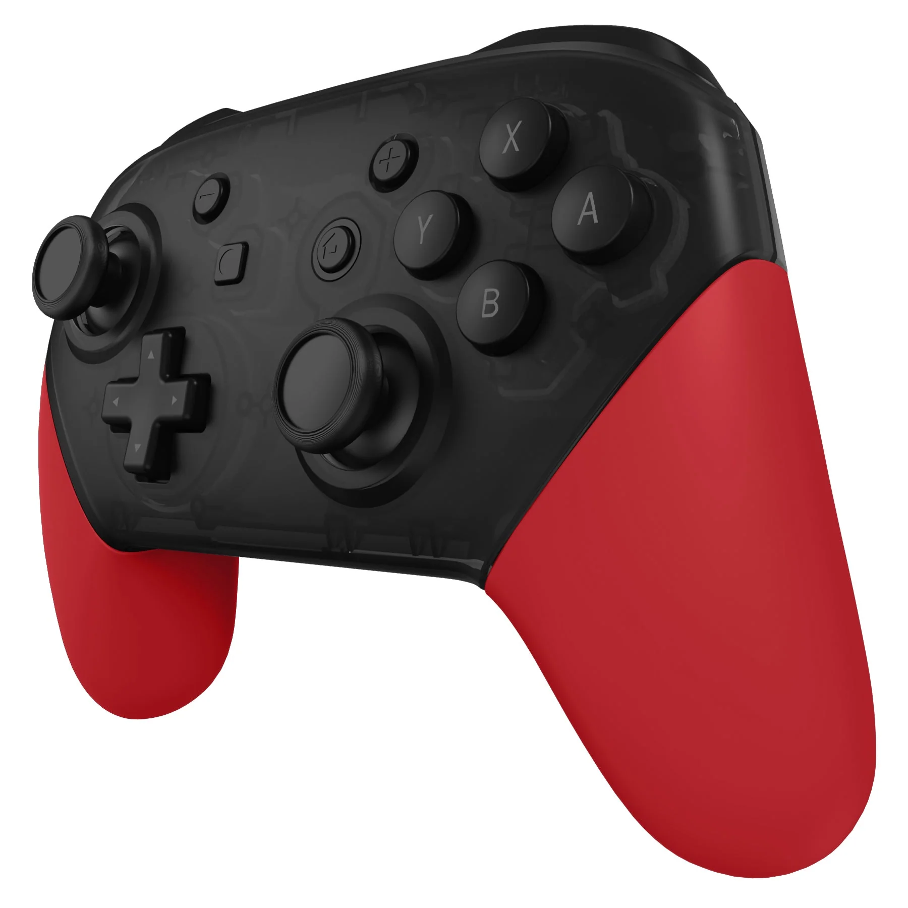 eXtremeRate Replacement Handle Grips for Nintendo Switch Pro Controller - Passion Red - Image 3