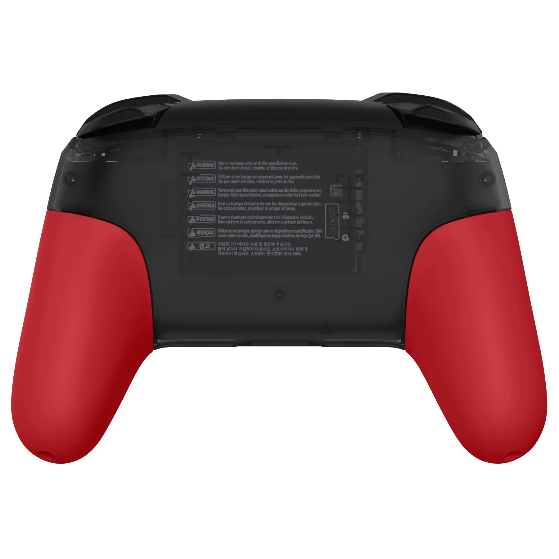 eXtremeRate Replacement Handle Grips for Nintendo Switch Pro Controller - Passion Red - Image 5