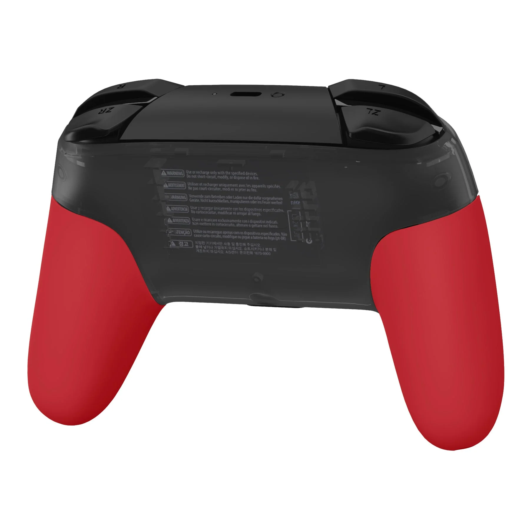 eXtremeRate Replacement Handle Grips for Nintendo Switch Pro Controller - Passion Red - Image 6
