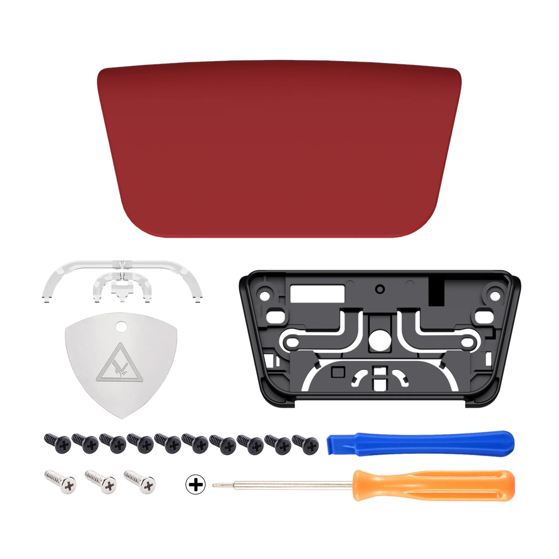 eXtremeRate Replacement Custom Touchpad Cover Compatible with PS5 Controller BDM-010/020/030/040/050/060 - Passion Red - Image 2