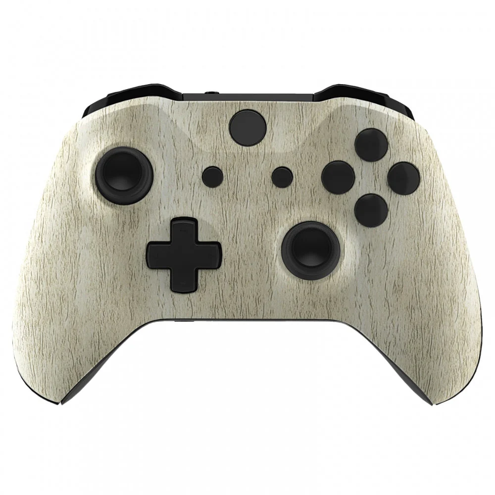 eXtremeRate Replacement Front Housing Shell for Xbox One X & S Controller (Model 1708) - Pine Wood Grain - Image 2