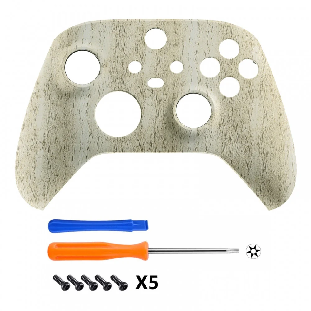 eXtremeRate Replacement Front Housing Shell for Xbox Series X & S Controller - Pine Wood Grain - Image 2