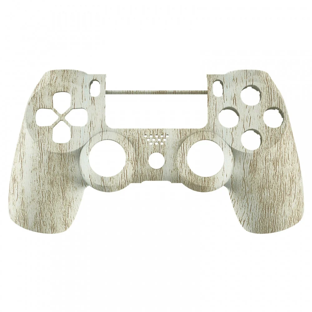 eXtremeRate Replacement Front Housing Shell for PS4 Slim Pro Controller Controller (CUH-ZCT2 JDM-040/050/055) - Pine Wood Grain - Image 2