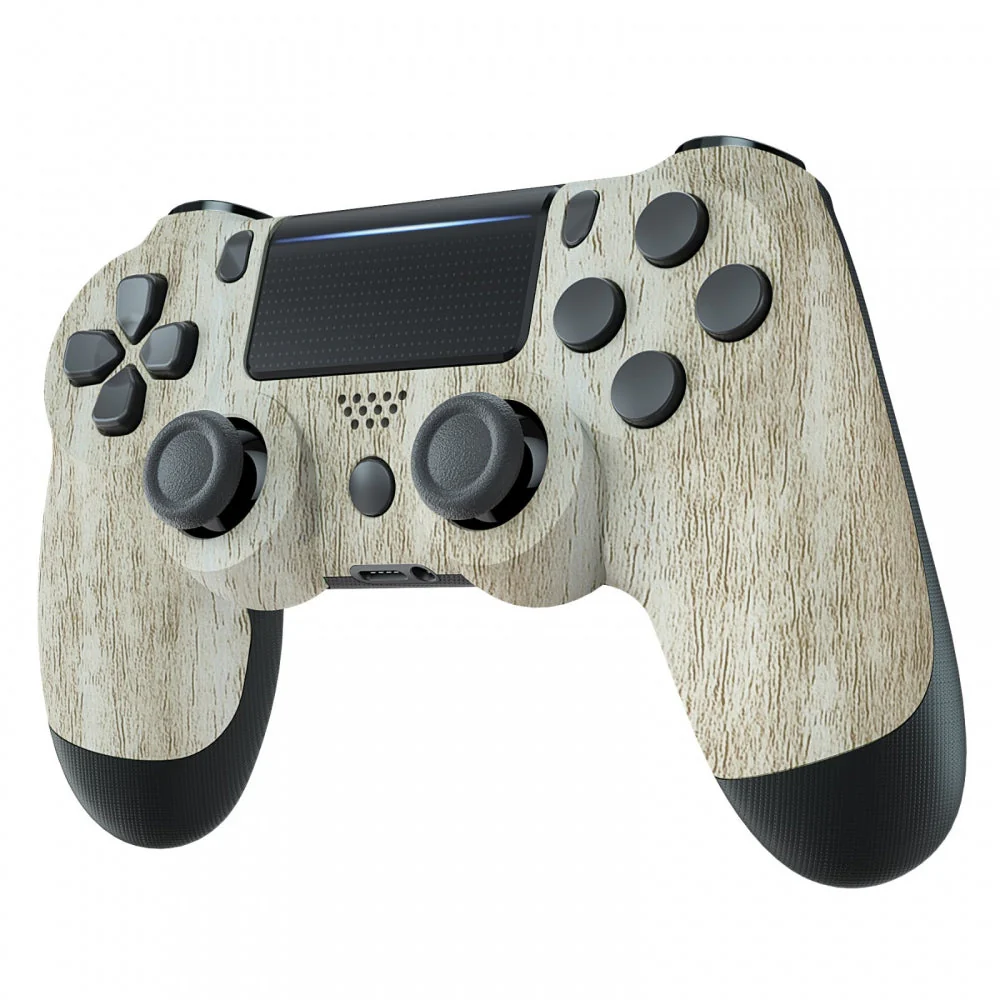 eXtremeRate Replacement Front Housing Shell for PS4 Slim Pro Controller Controller (CUH-ZCT2 JDM-040/050/055) - Pine Wood Grain - Image 5