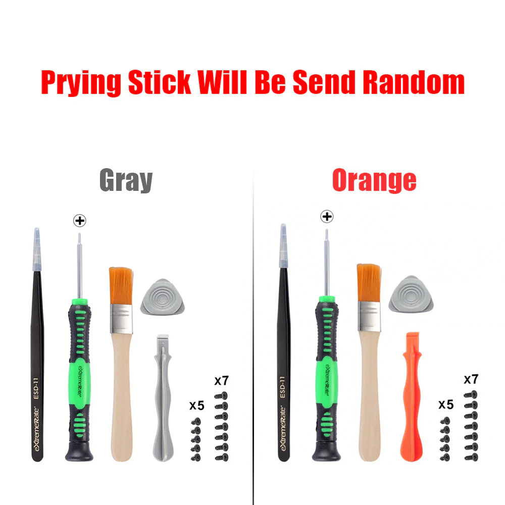 eXtremeRate Repair Kits Cross Screwdriver Set Tweezers Opening Tools for PS3 & PS4 All Model Controllers - Image 2