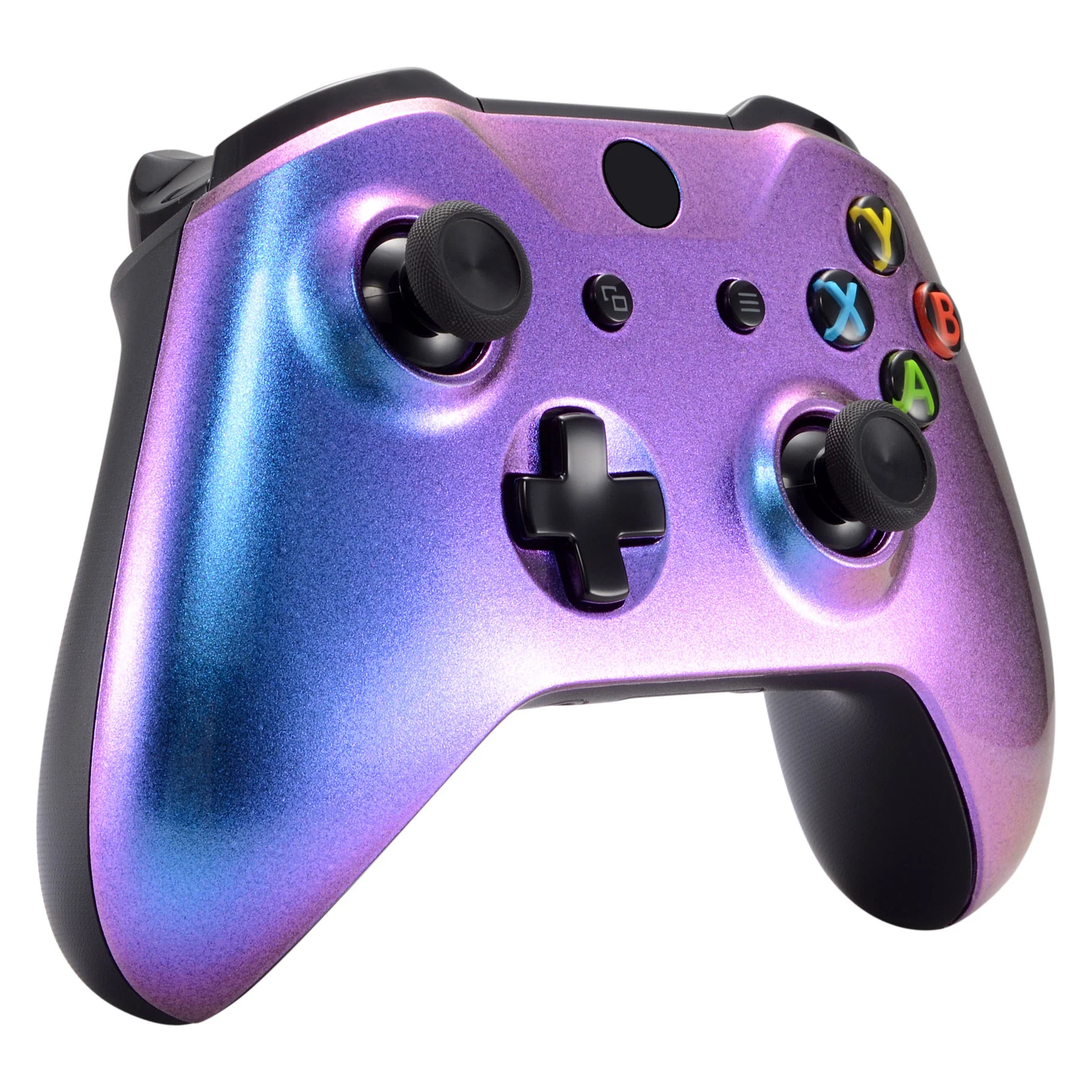 eXtremeRate Replacement Front Housing Shell for Xbox One X & S Controller (Model 1708) - Chameleon Purple Blue - Image 5