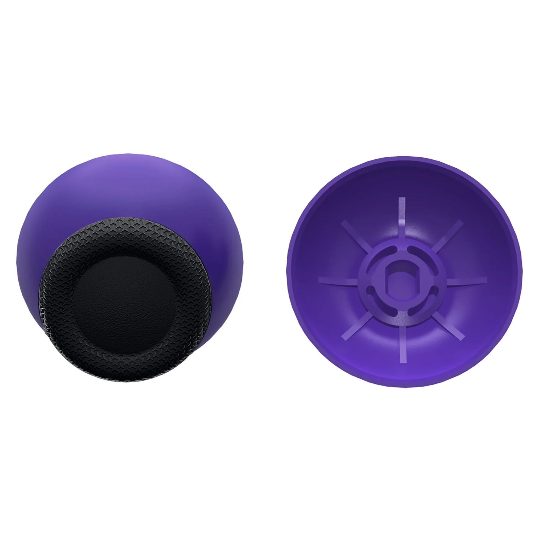 eXtremeRate Replacement Dual-Color Thumbsticks Analog Stick Joystick Compatible with PS5 & PS4 All Model Controller - Purple & Black - Image 6
