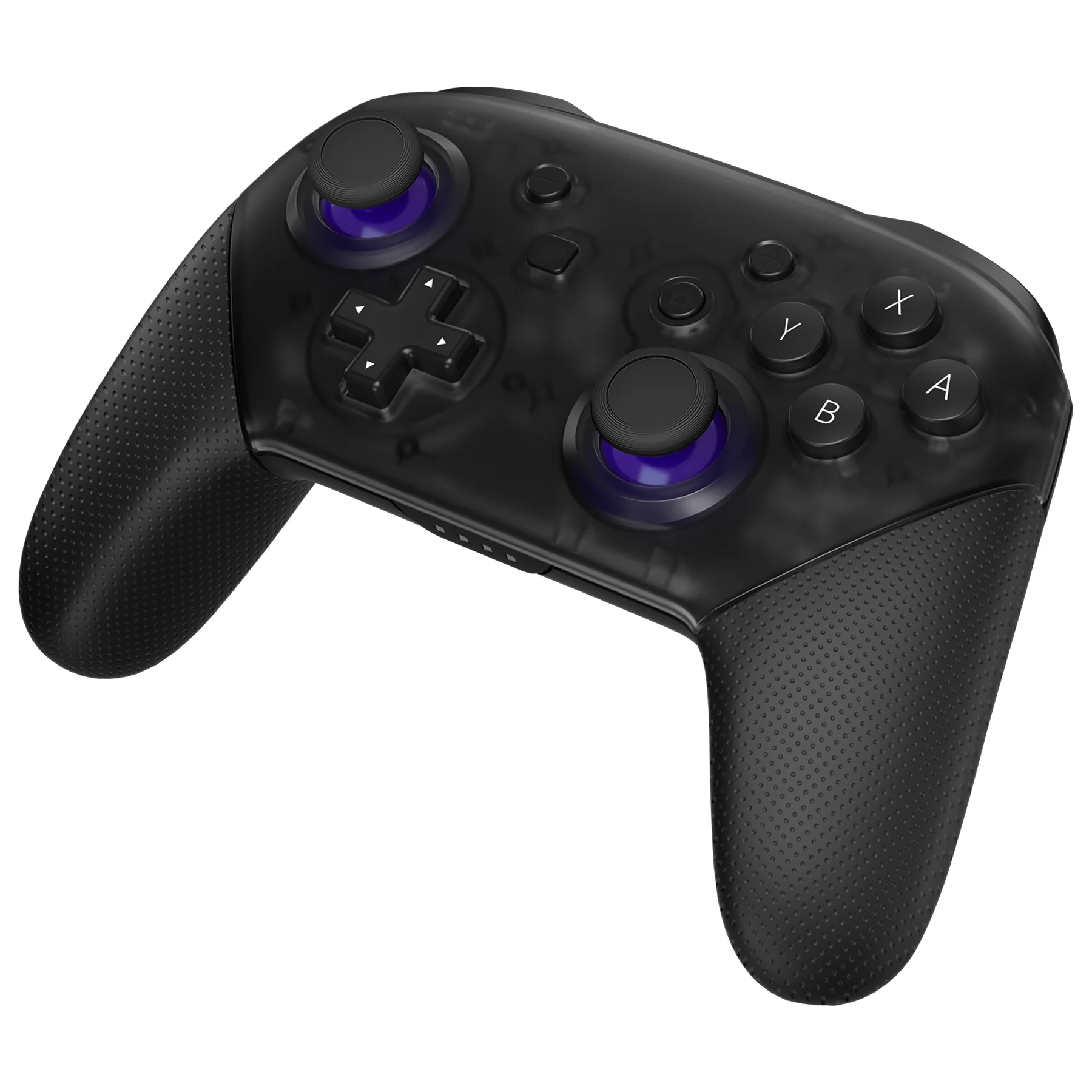 eXtremeRate Replacement Dual-color 3D Joystick Thumbsticks for Nintendo Switch Pro Controller - Purple & Black - Image 3