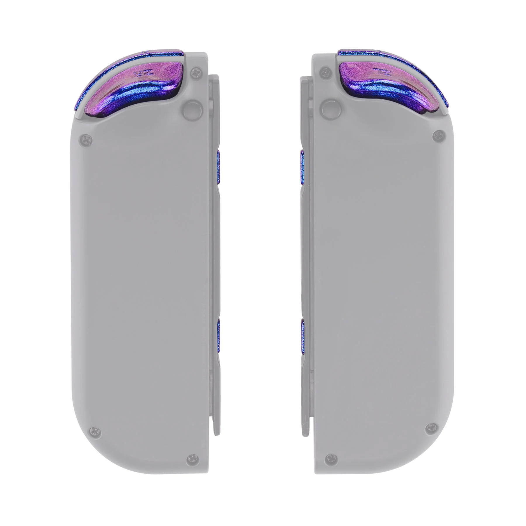 eXtremeRate Replacement Full Set Buttons for Joycon of NS Switch - Chameleon Purple Blue - Image 8