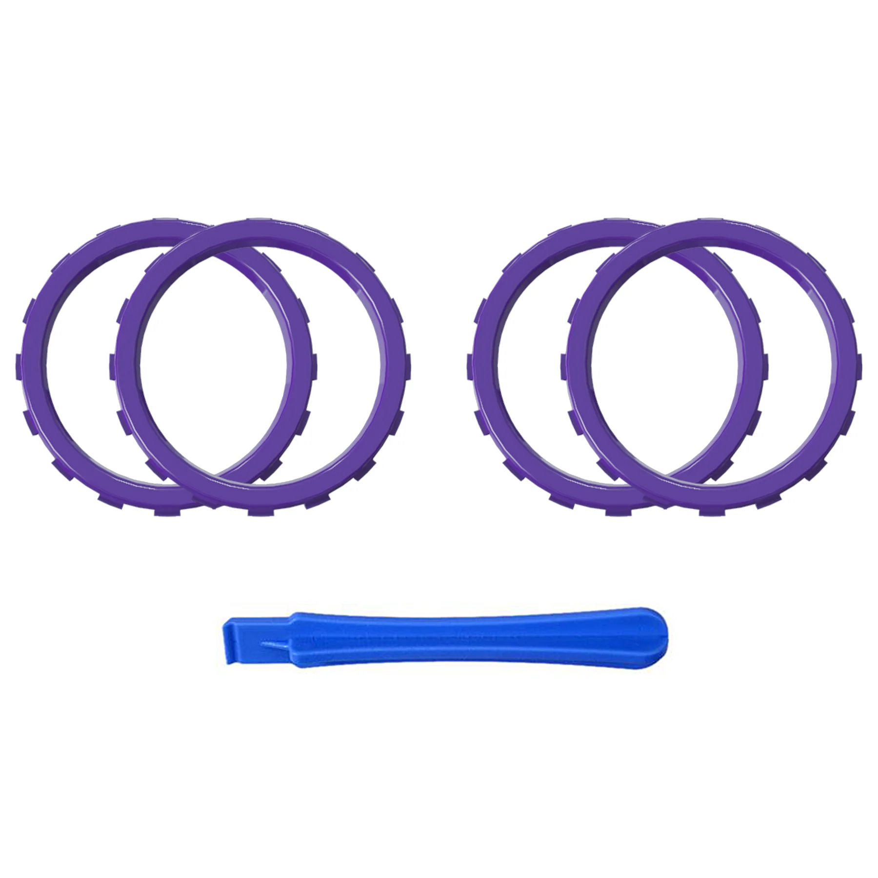 eXtremeRate Custom Accent Rings for Xbox Elite Series 2 Core & for Elite Series 2 & for Xbox One Elite Controller, Compatible with eXtremeRate ASR Version Shell for Xbox Series X/S Controller - Purple - Image 2