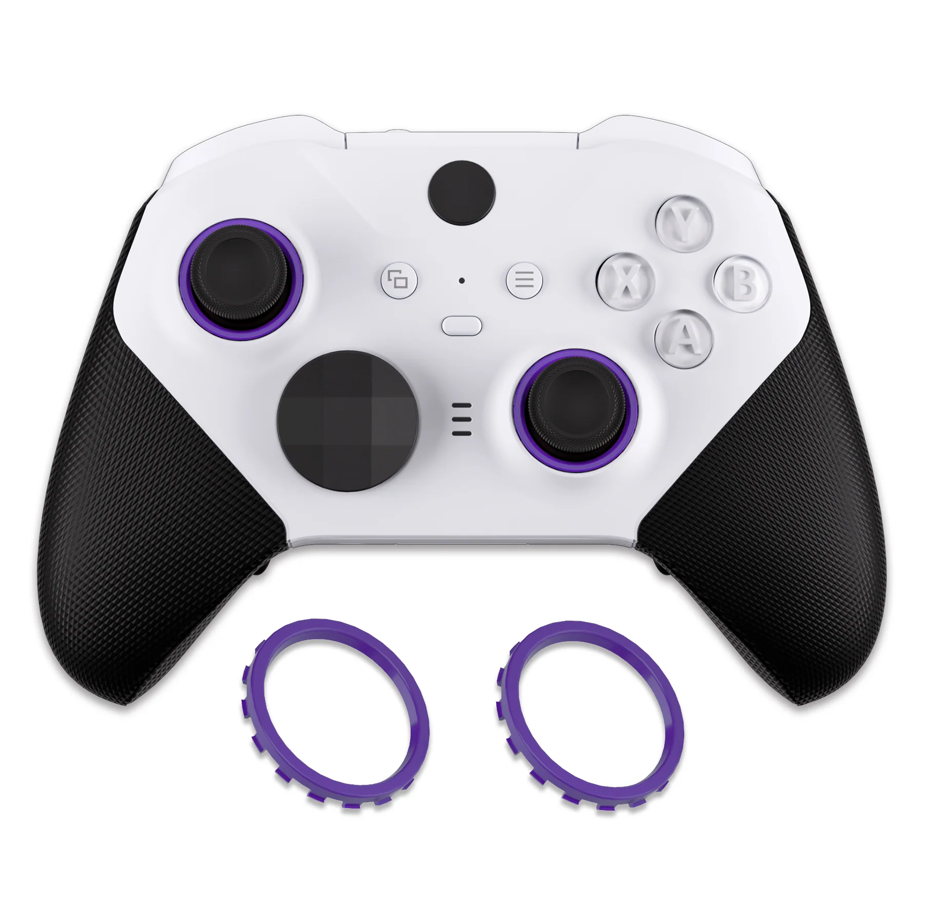 eXtremeRate Custom Accent Rings for Xbox Elite Series 2 Core & for Elite Series 2 & for Xbox One Elite Controller, Compatible with eXtremeRate ASR Version Shell for Xbox Series X/S Controller - Purple - Image 4