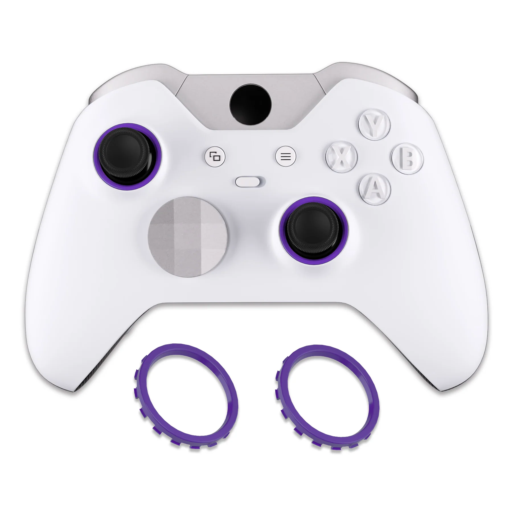 eXtremeRate Custom Accent Rings for Xbox Elite Series 2 Core & for Elite Series 2 & for Xbox One Elite Controller, Compatible with eXtremeRate ASR Version Shell for Xbox Series X/S Controller - Purple - Image 6