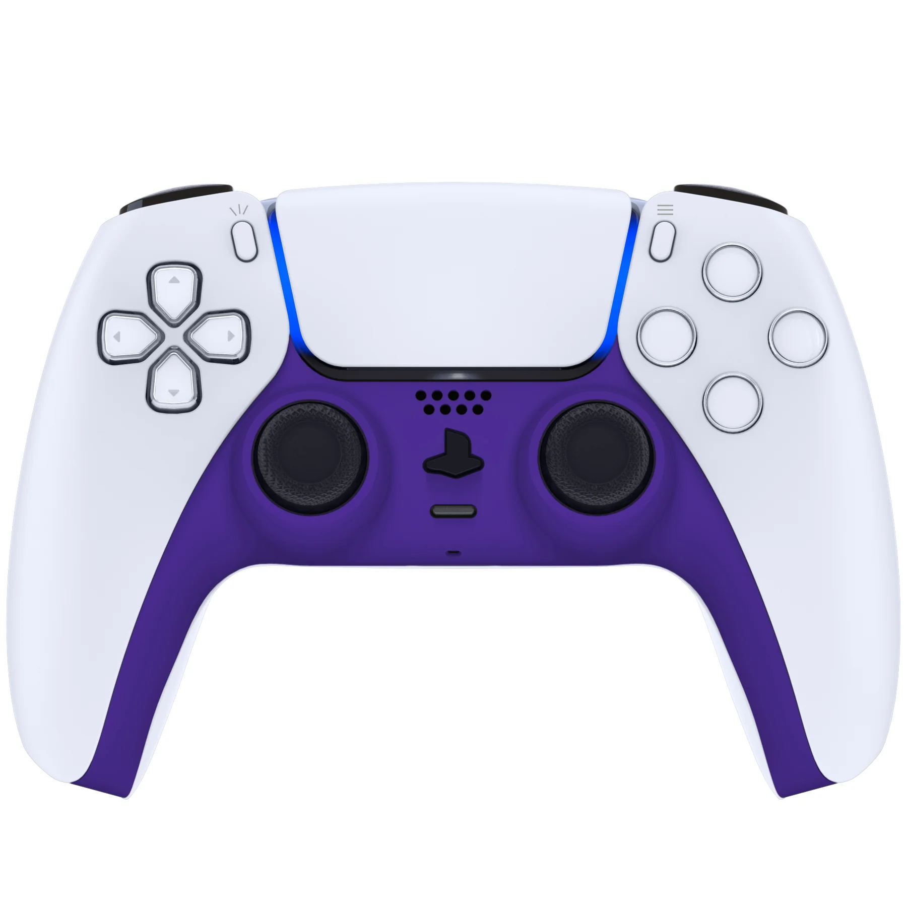 eXtremeRate Replacement Decorative Trim Shell with Accent Rings Compatible with PS5 Controller BDM-010/020/030/040/050 - Purple - Image 2
