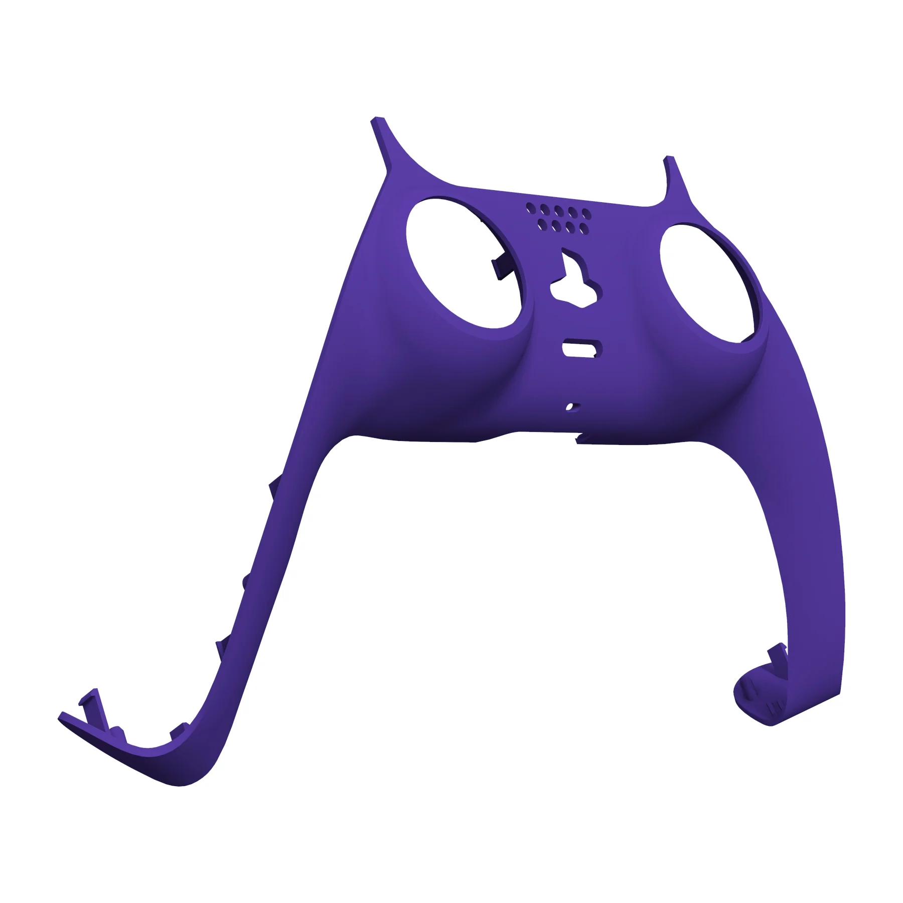 eXtremeRate Replacement Decorative Trim Shell with Accent Rings Compatible with PS5 Controller BDM-010/020/030/040/050 - Purple - Image 9