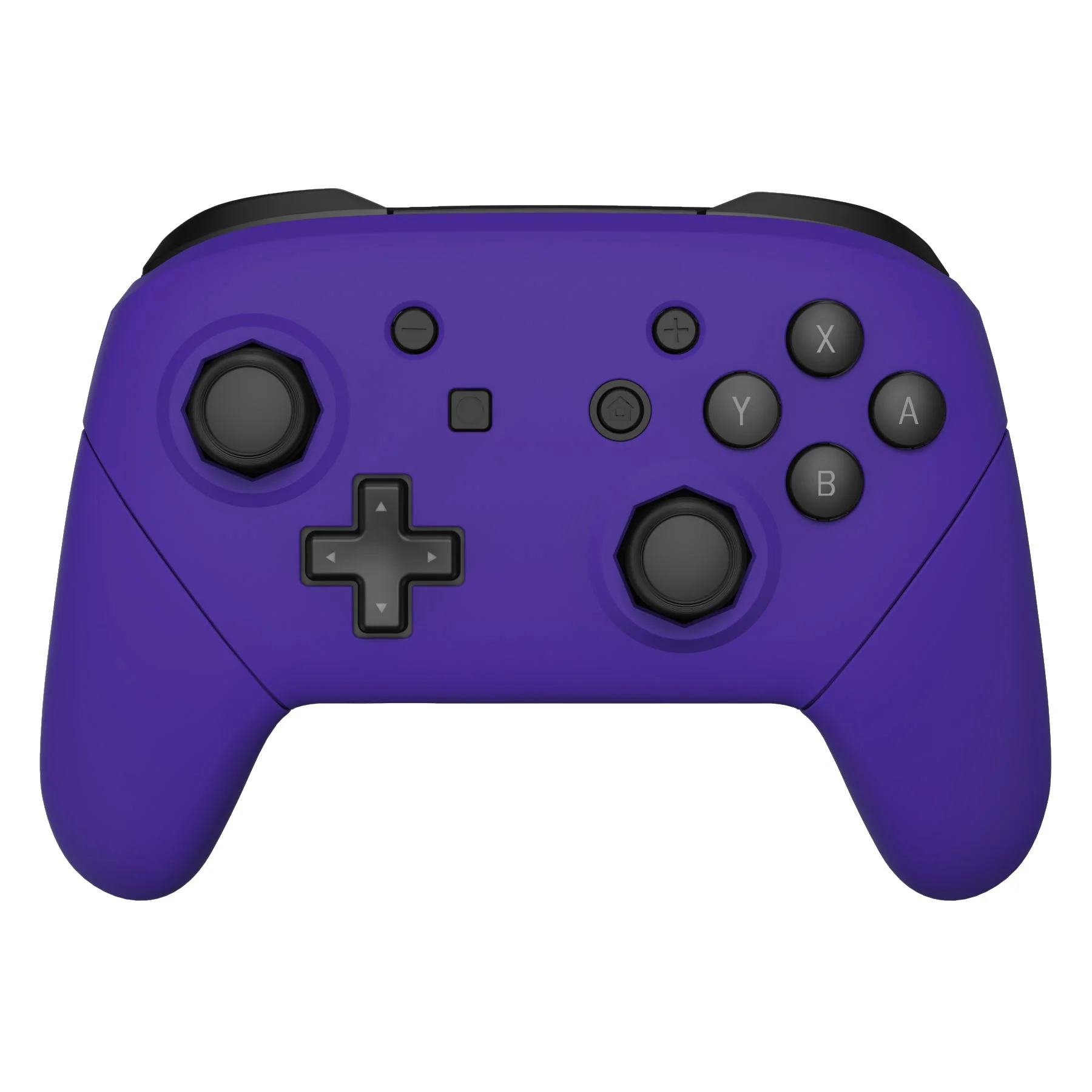 eXtremeRate Octagonal Gated Sticks Design Replacement Full Set Shell Faceplate Backplate Handles for Nintendo Switch Pro - Purple - Image 4