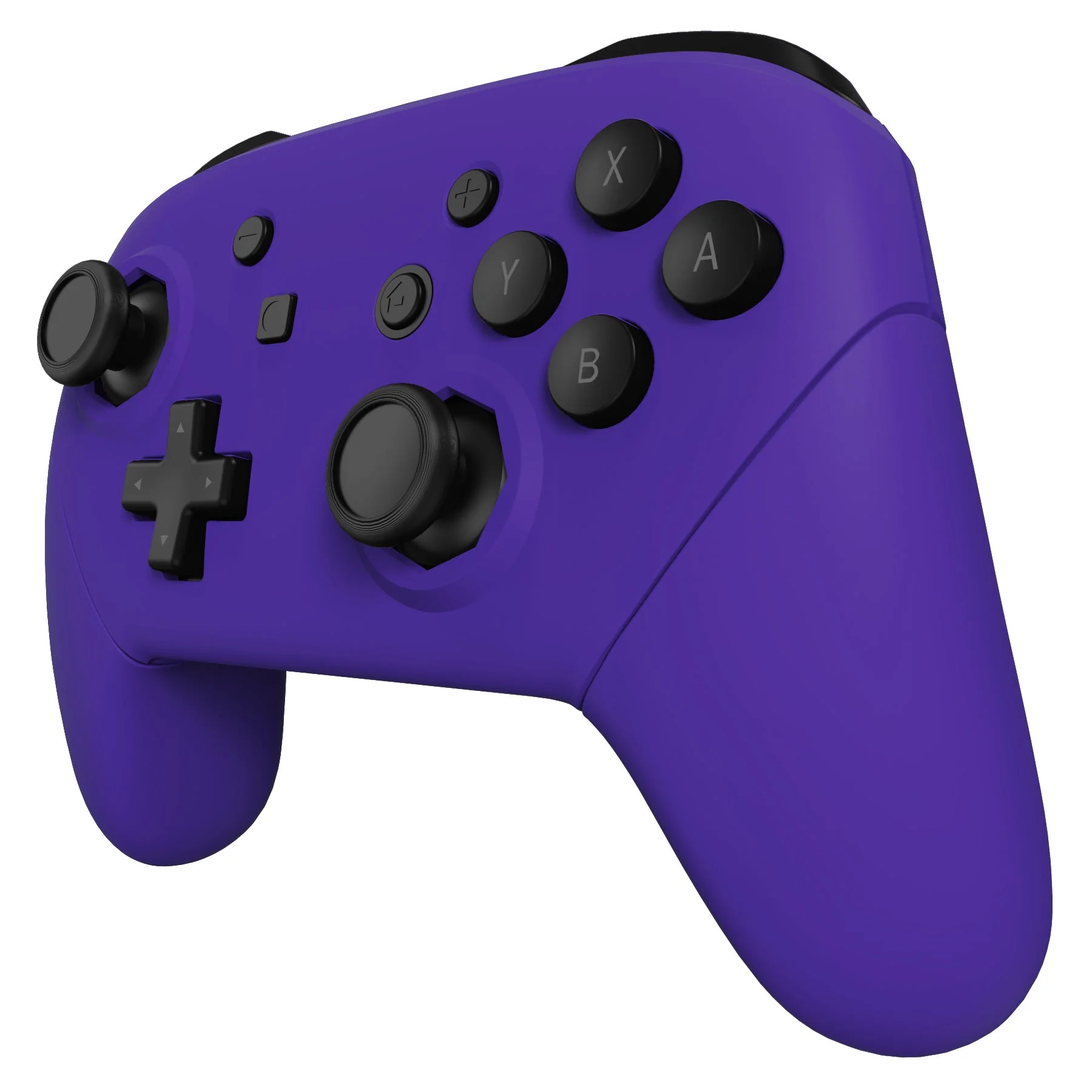 eXtremeRate Octagonal Gated Sticks Design Replacement Full Set Shell Faceplate Backplate Handles for Nintendo Switch Pro - Purple - Image 6