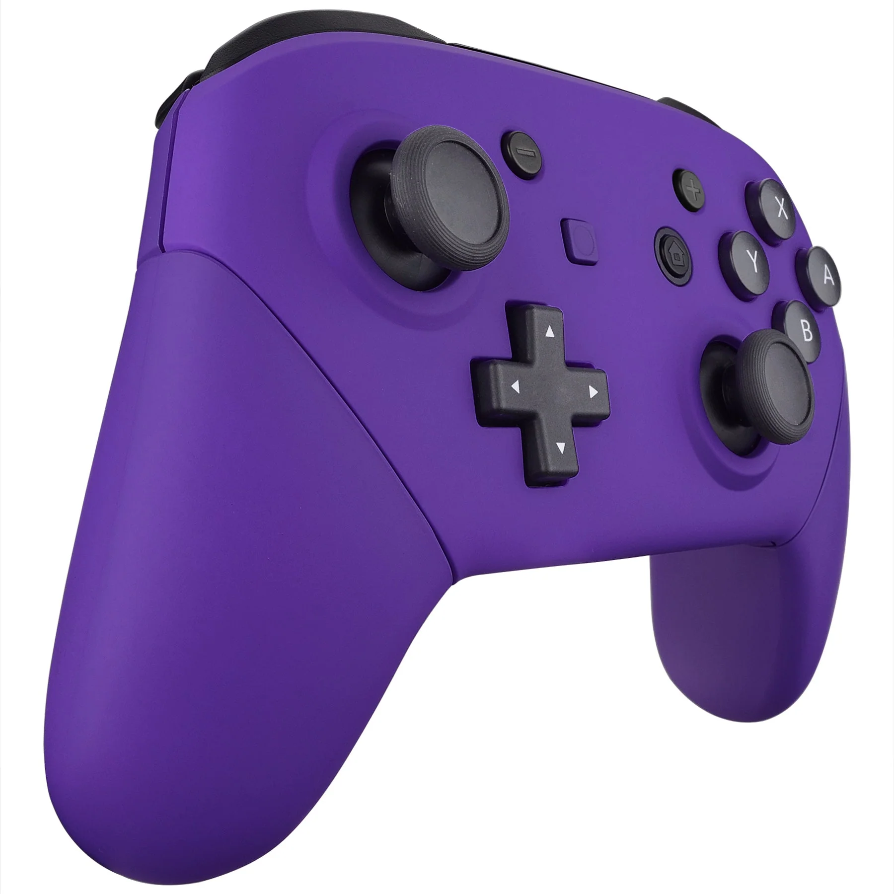 eXtremeRate Replacement Full Set Shell Faceplate Backplate Handles for Nintendo Switch Pro - Purple - Image 5