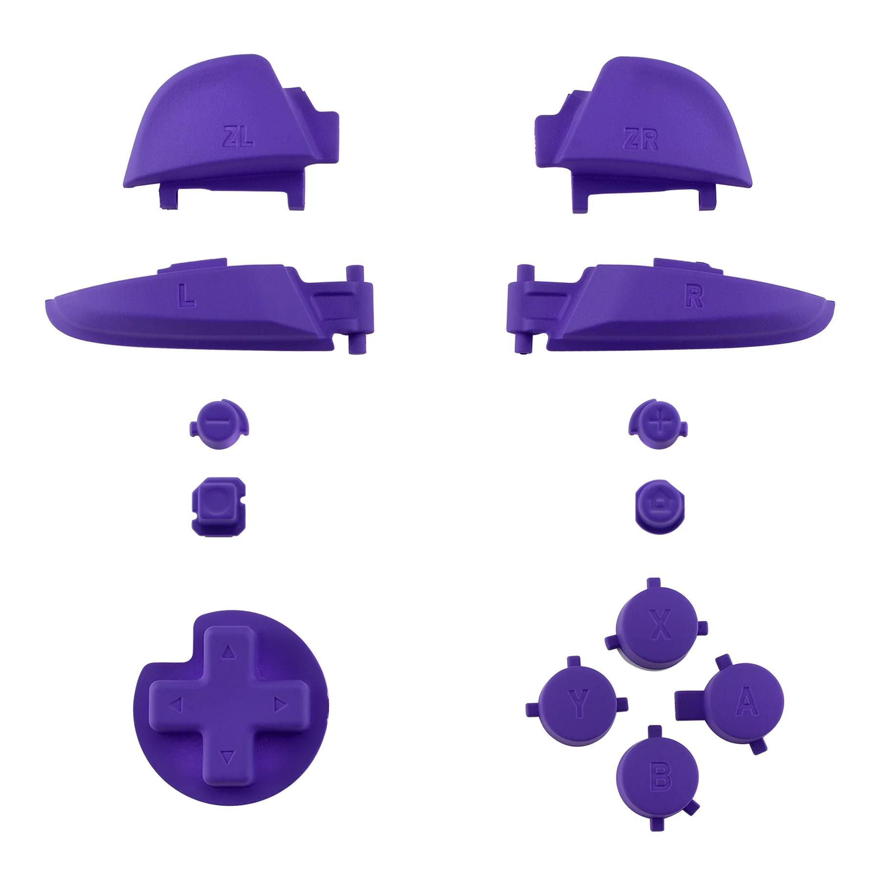 eXtremeRate DIY Replacement Full Set Buttons for Nintendo Switch Pro Controller - Purple - Image 2