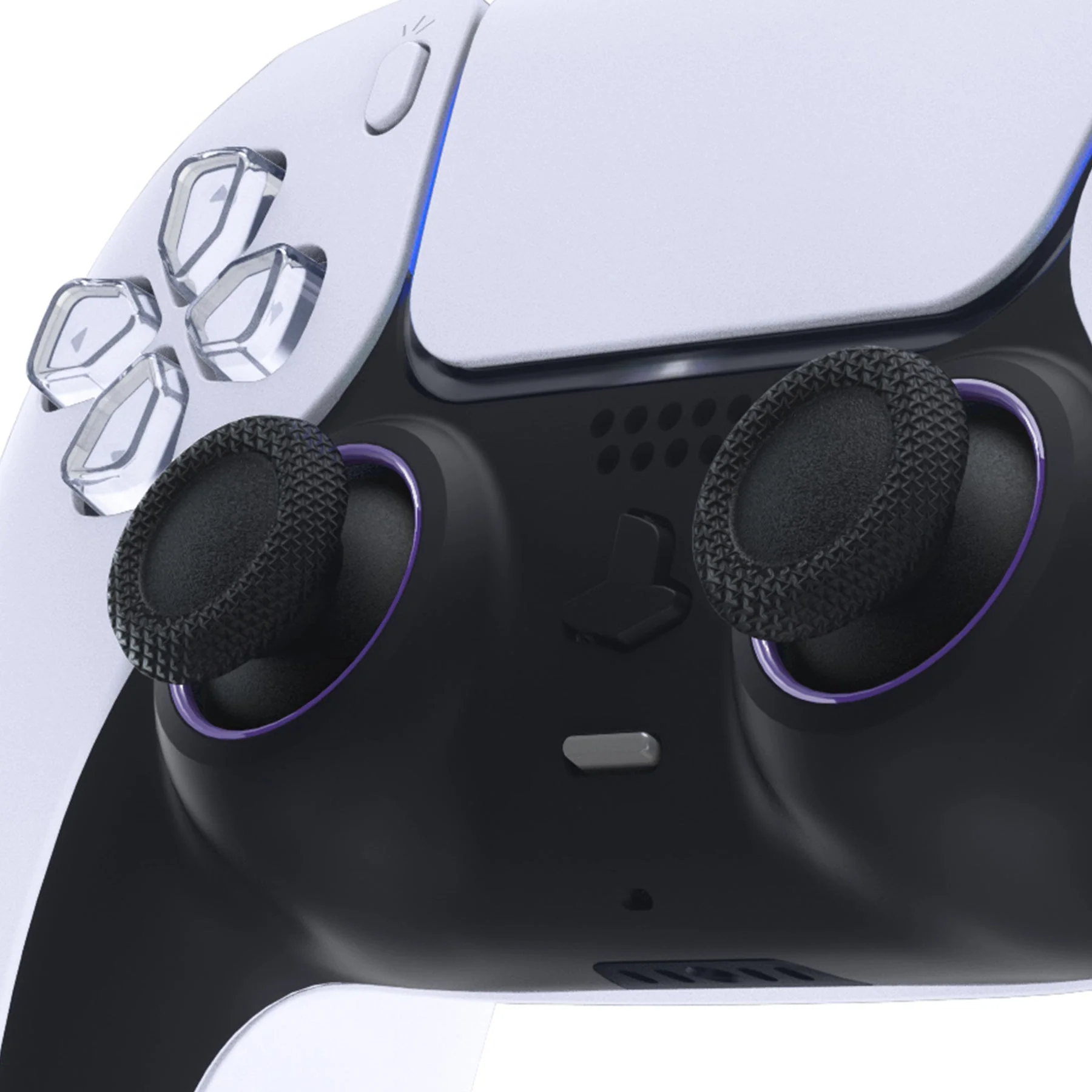 eXtremeRate Custom Replacement Accent Rings for PS5 Controller - Purple - Image 5