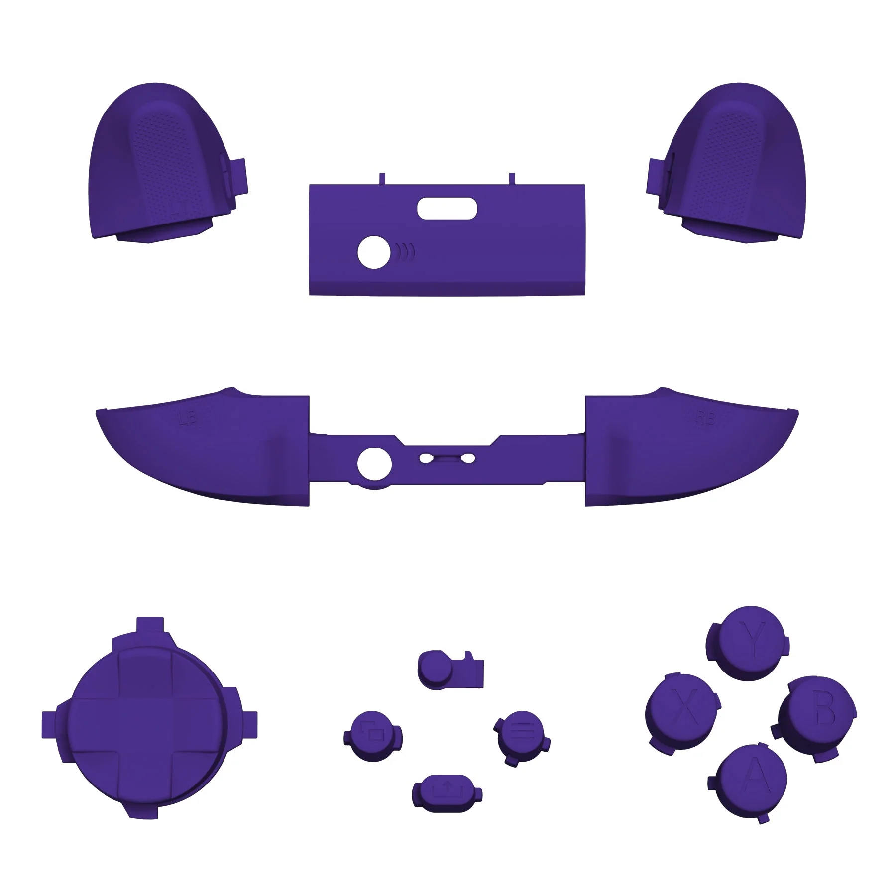 eXtremeRate Replacement Full Set Buttons for Xbox Series X & S Controller - Purple - Image 2
