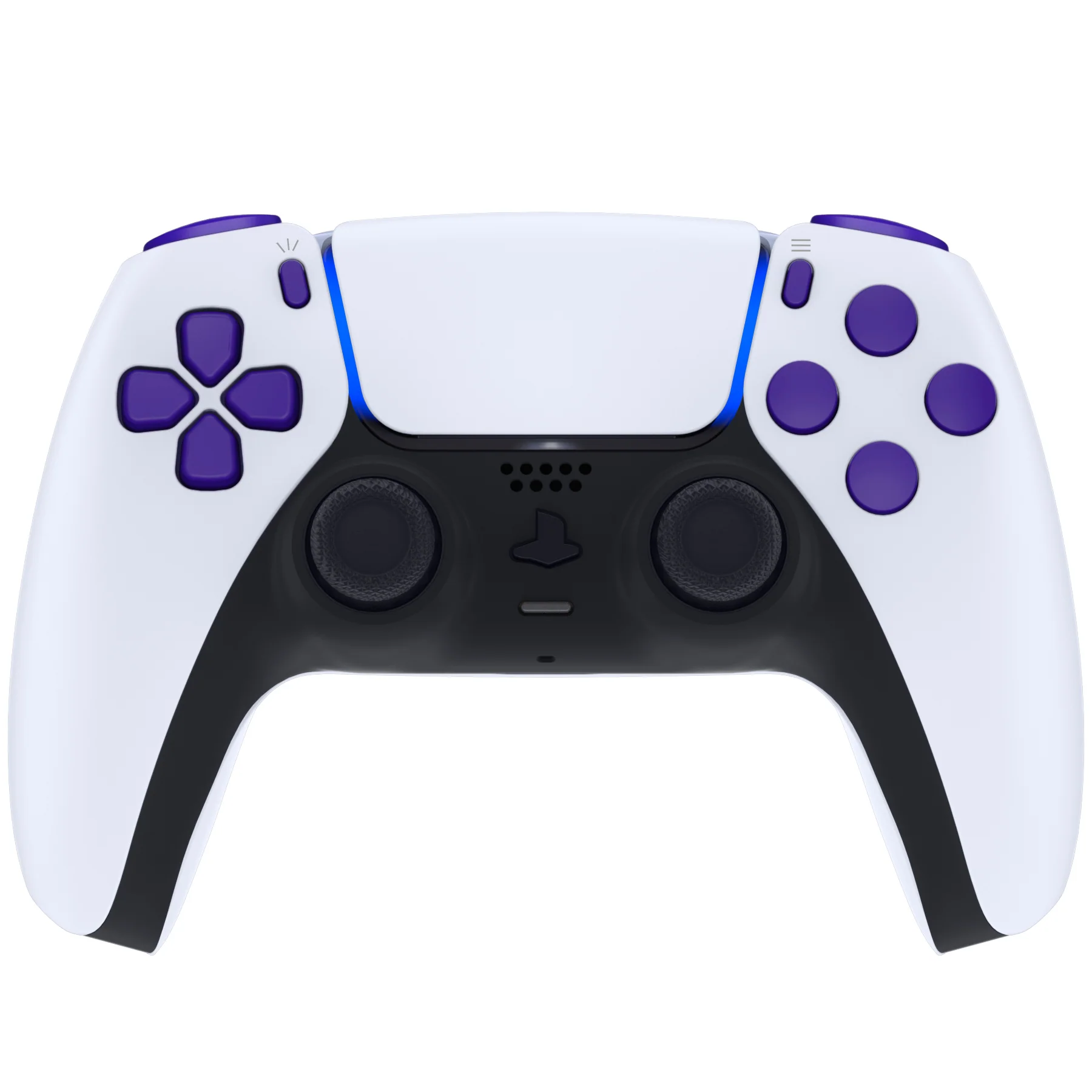 eXtremeRate Replacement Full Set Buttons Compatible with PS5 Controller BDM-030/040/050/060 - Purple - Image 4
