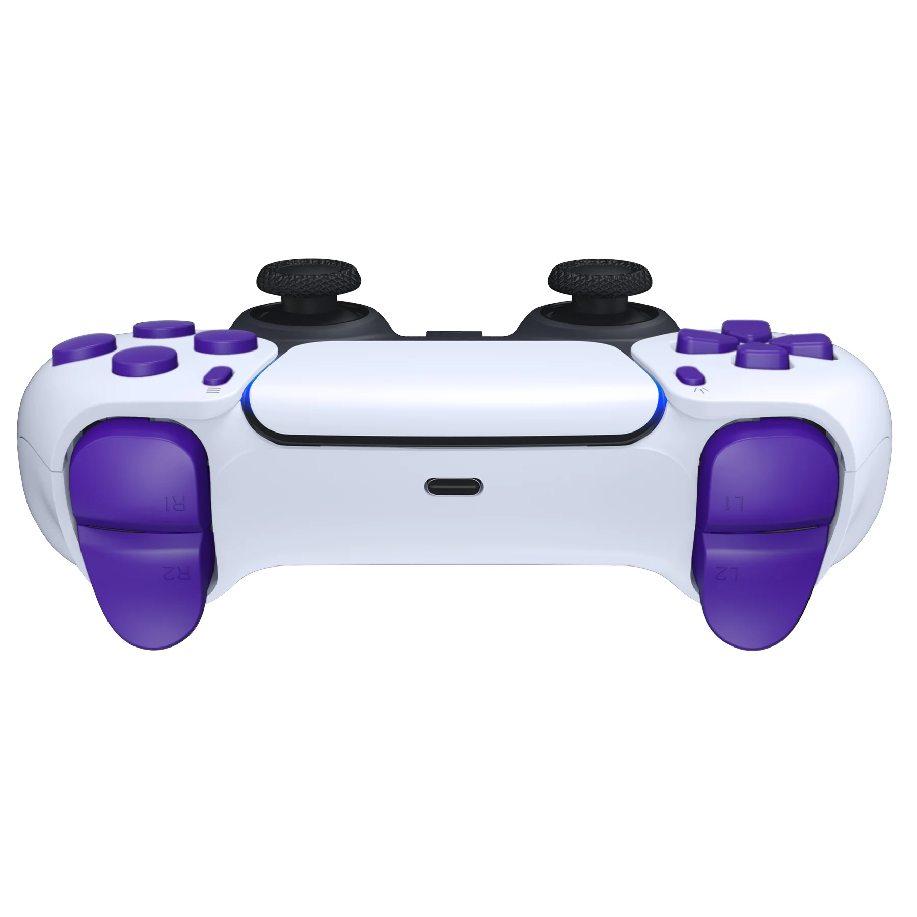 eXtremeRate Replacement Full Set Buttons Compatible with PS5 Controller BDM-030/040/050/060 - Purple - Image 8
