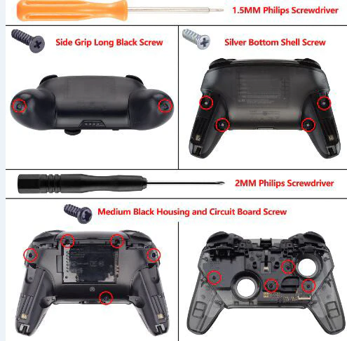 eXtremeRate Replacement Handle Grips for Nintendo Switch Pro Controller - Purple - Image 3