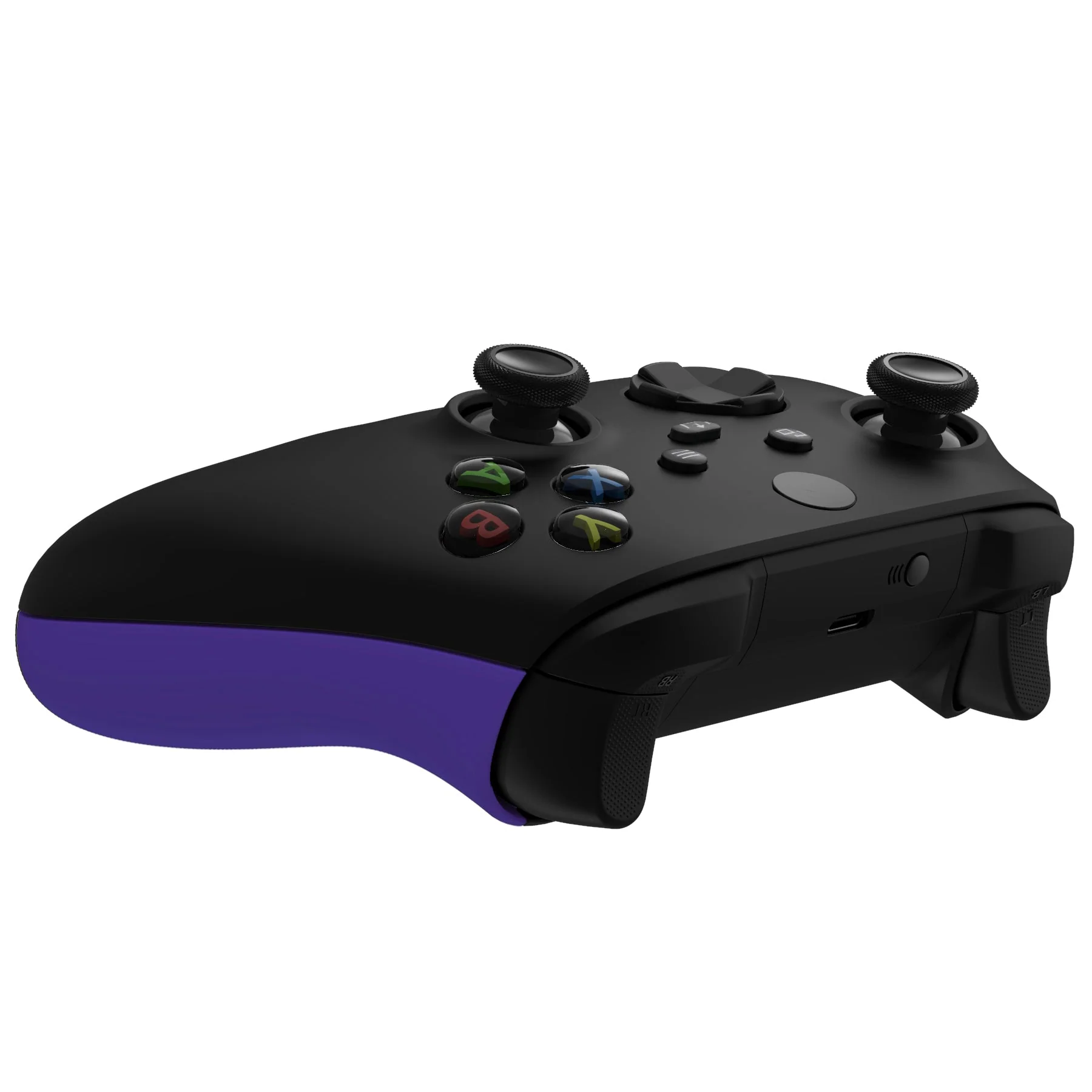 eXtremeRate Replacement Non-Slip Side Rails Grip Back Panels for Xbox Series X & S Controller - Purple - Image 7