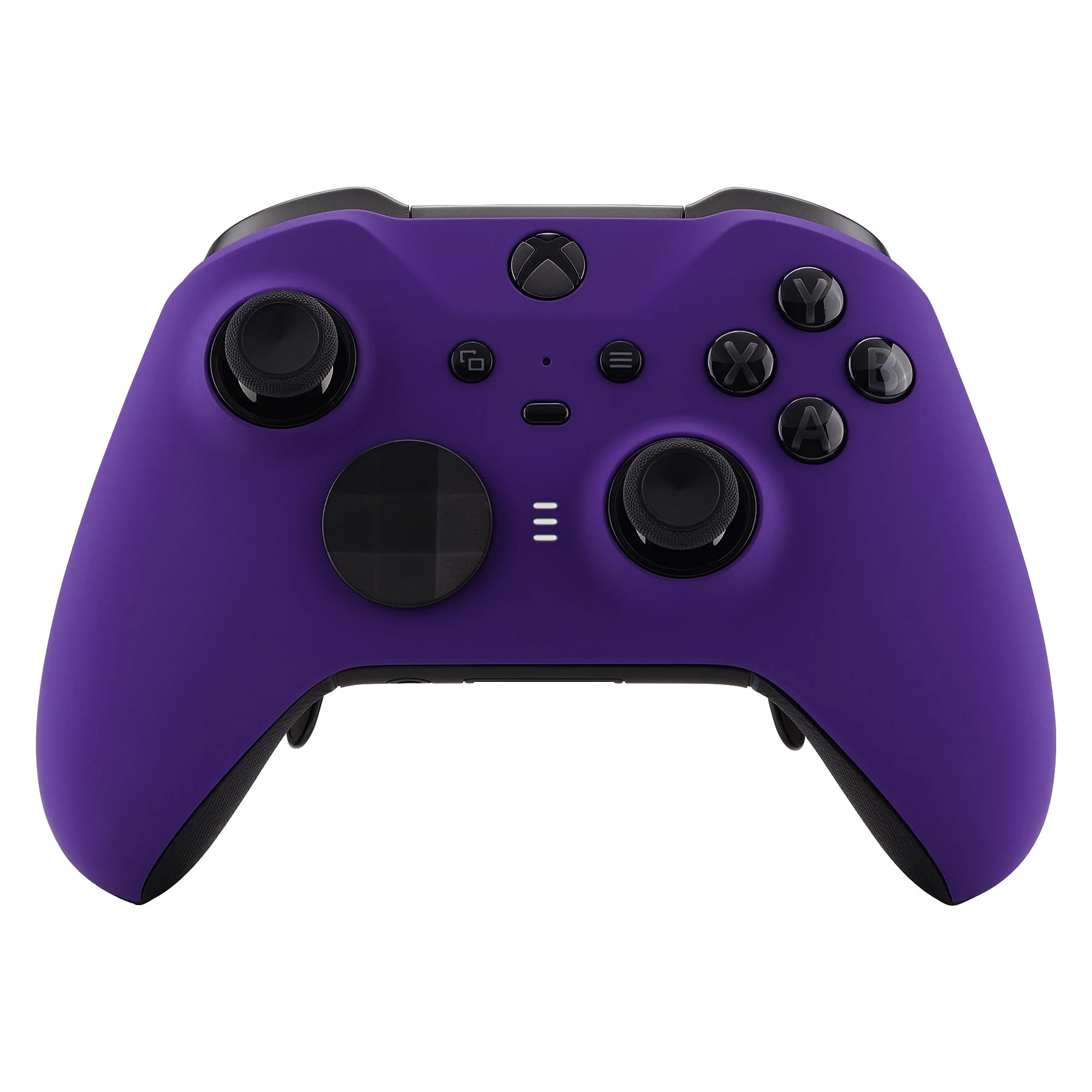 eXtremeRate Replacement Front Housing Shell Case with Accent Rings for Xbox One Elite Series 2 & Elite 2 Core Controller (Model 1797) - Purple - Image 2