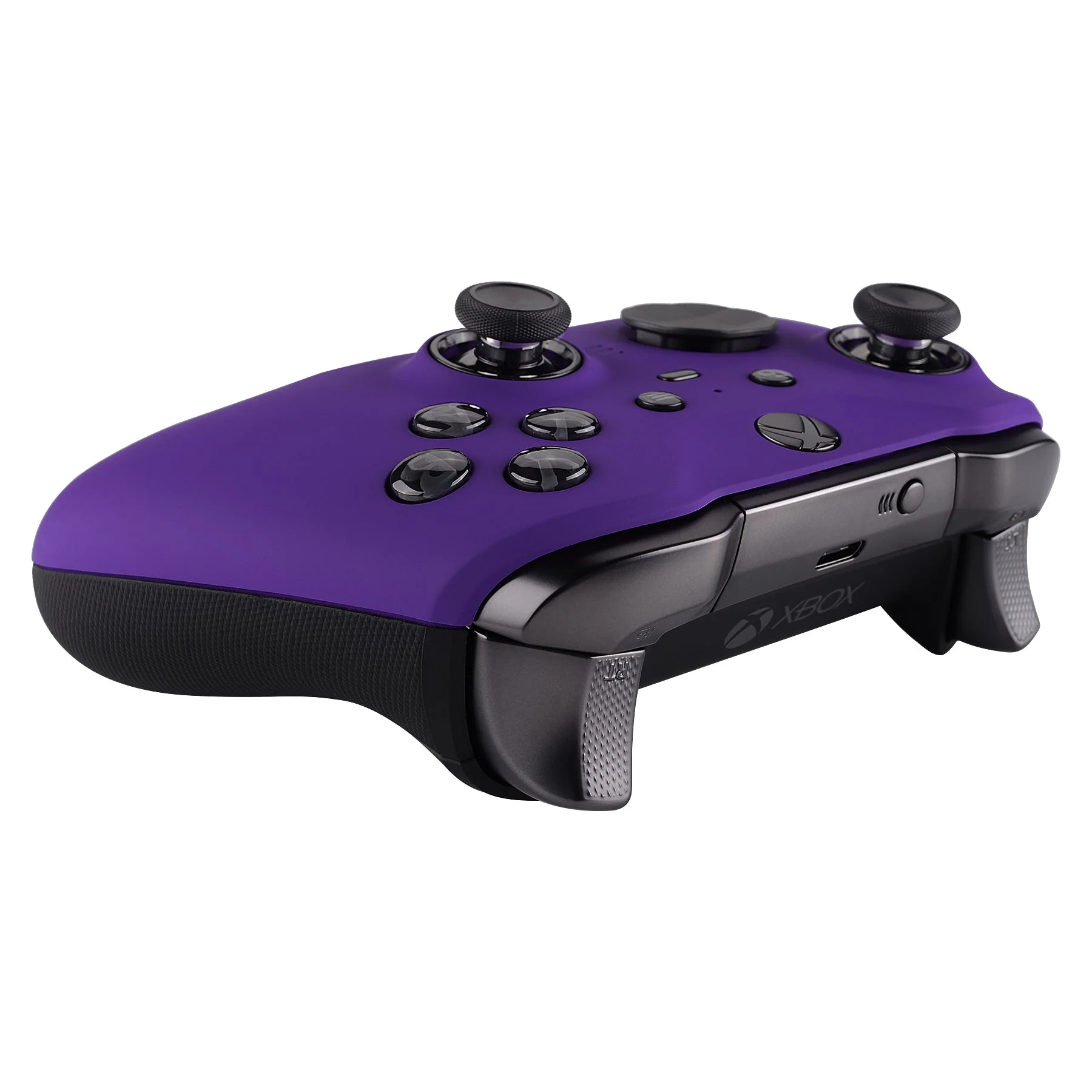 eXtremeRate Replacement Front Housing Shell Case with Accent Rings for Xbox One Elite Series 2 & Elite 2 Core Controller (Model 1797) - Purple - Image 7