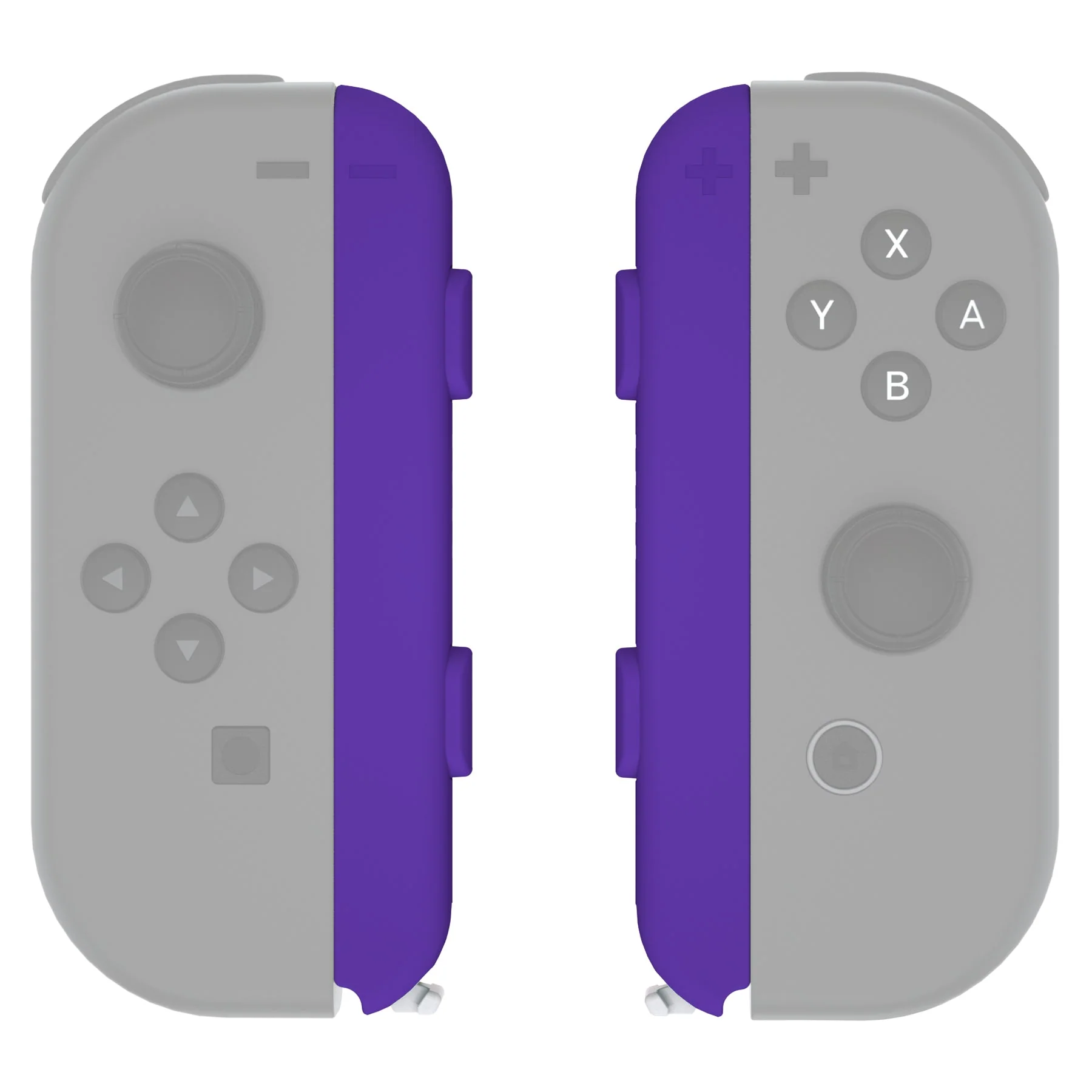 eXtremeRate 2 Pack Custom Replacement shell for Joycon Strap of NS Switch - Purple - Image 3