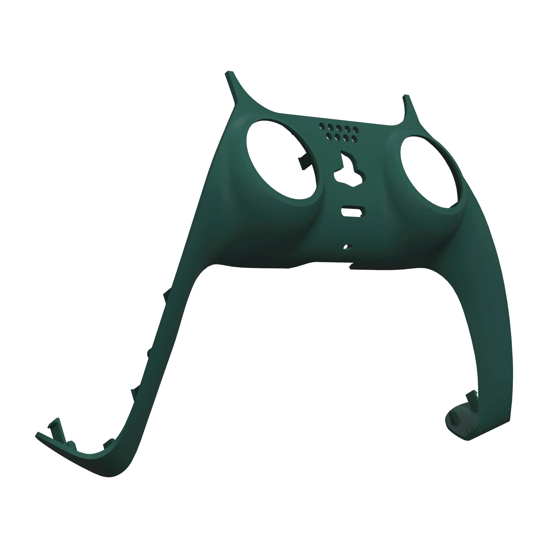 eXtremeRate Replacement Decorative Trim Shell with Accent Rings Compatible with PS5 Controller BDM-010/020/030/040/050 - Racing Green - Image 9