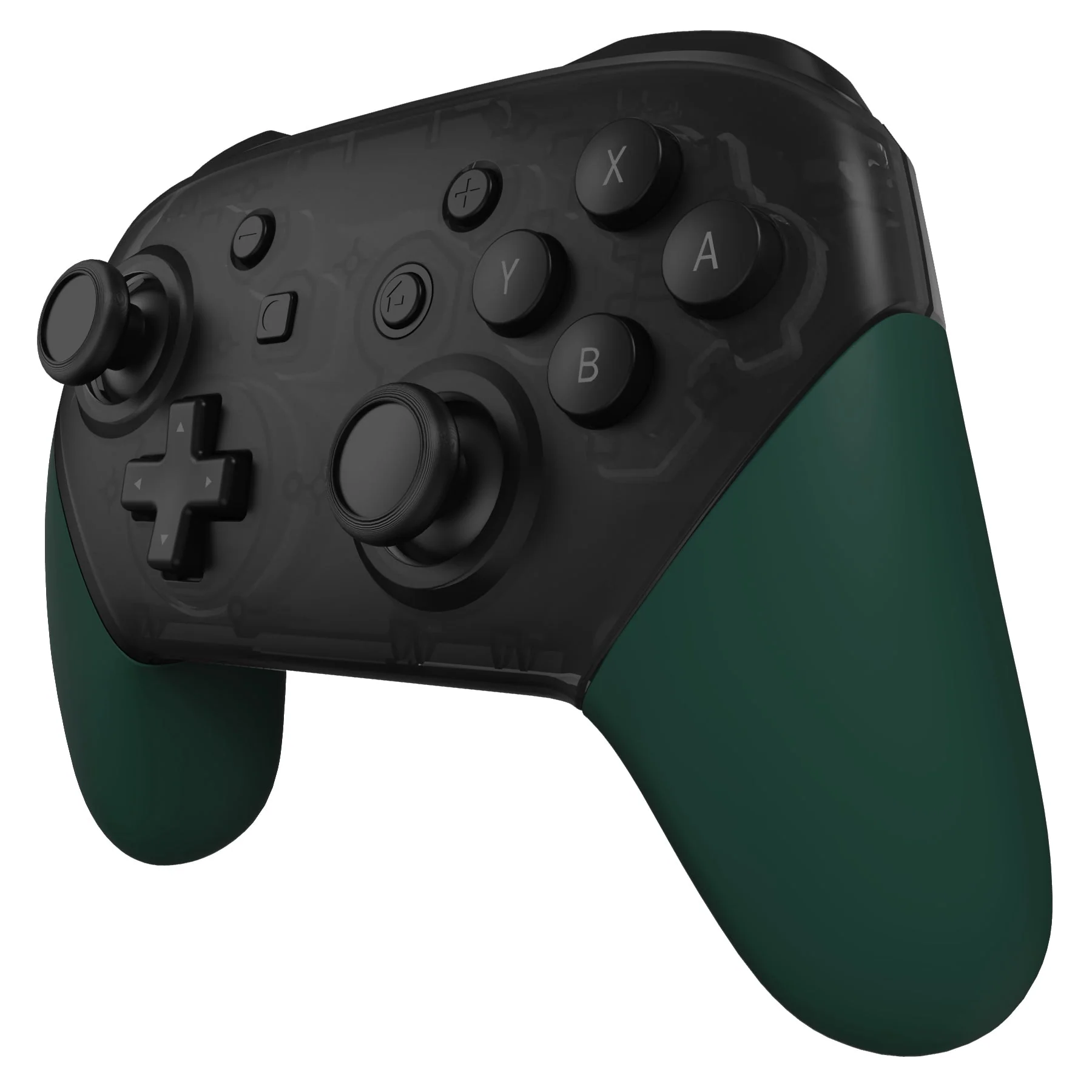 eXtremeRate Replacement Handle Grips for Nintendo Switch Pro Controller - Racing Green - Image 3